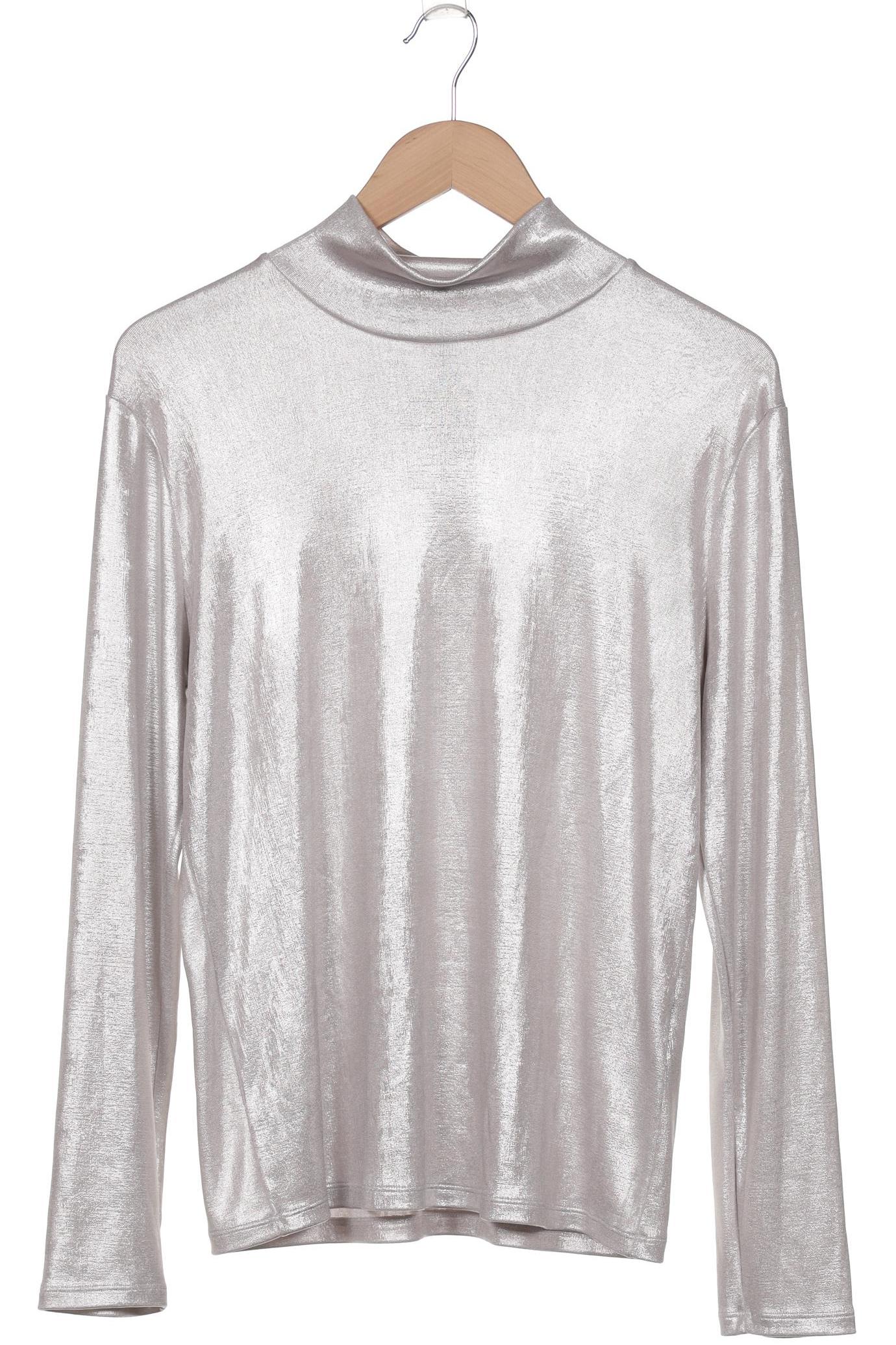 

Marc Cain Damen Langarmshirt, silber, Gr. 44