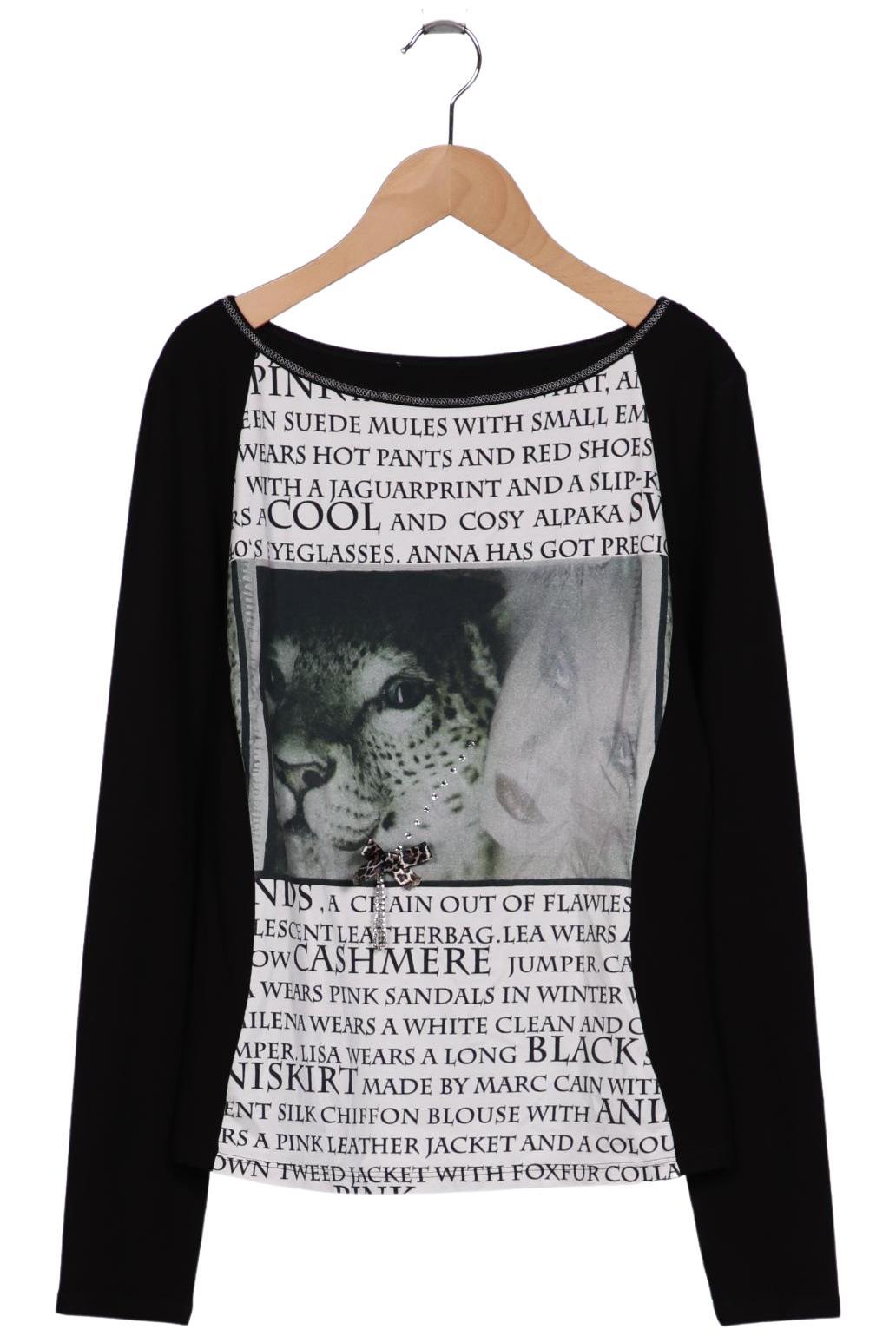 

Marc Cain Damen Langarmshirt, schwarz, Gr. 40