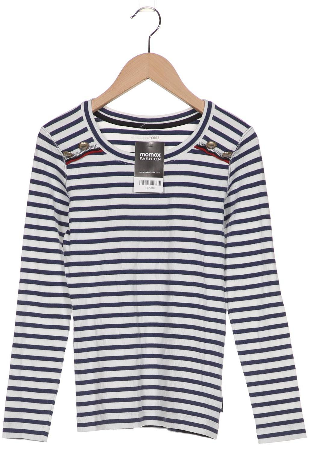 

Marc Cain Damen Langarmshirt, blau, Gr. 36
