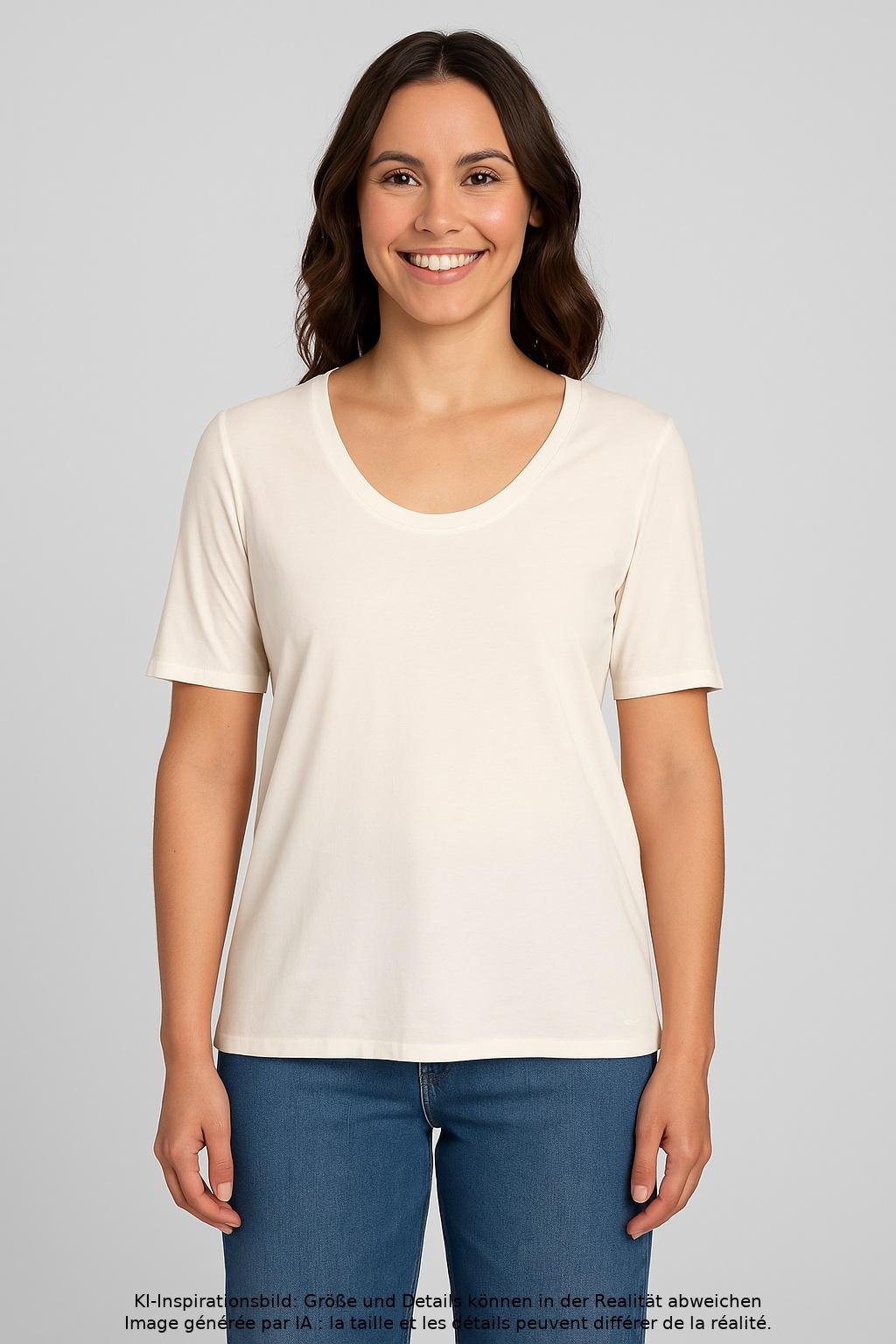

Marc Cain Damen T-Shirt, cremeweiß, Gr. 46