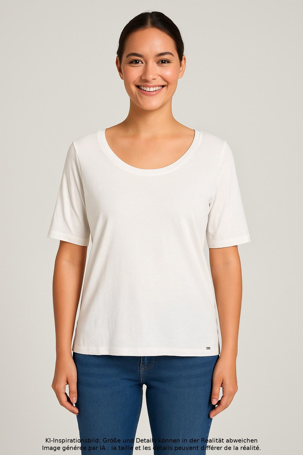 

Marc Cain Damen T-Shirt, weiß, Gr. 44