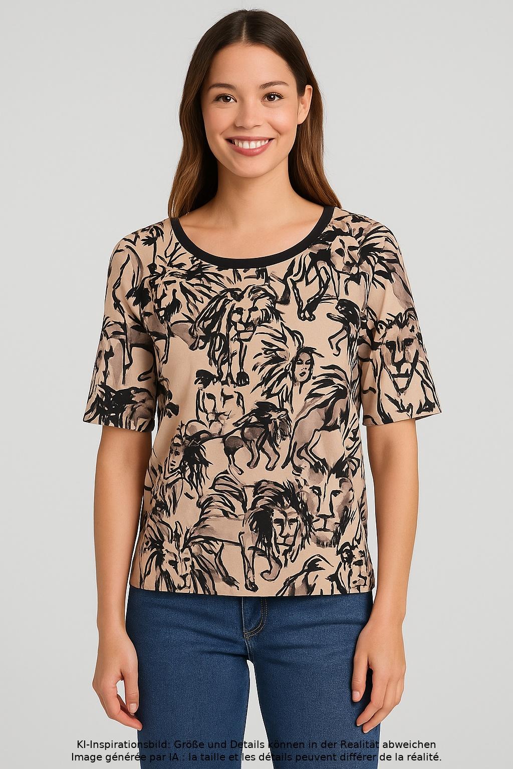 

Marc Cain Damen T-Shirt, beige, Gr. 40