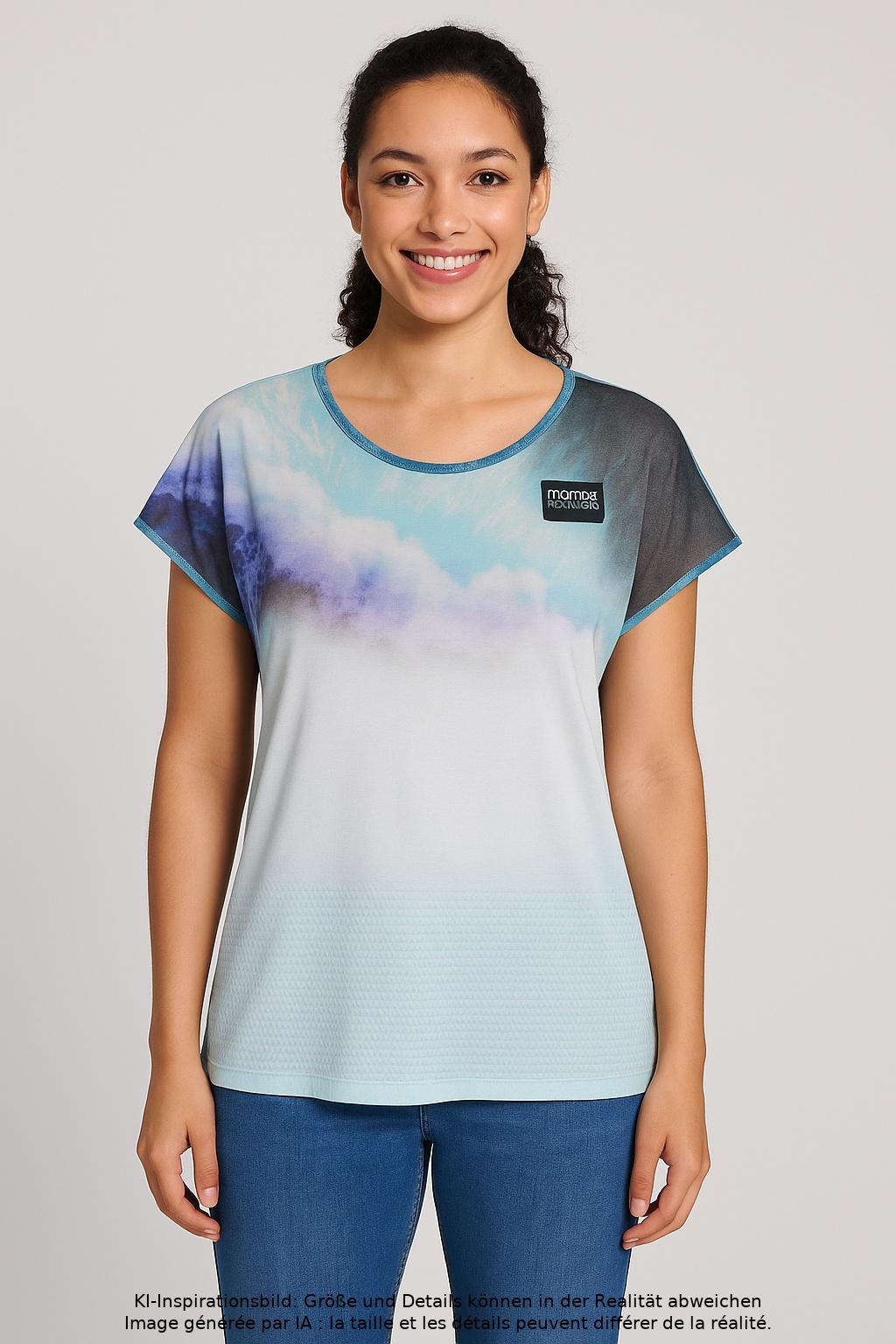 

Marc Cain Damen T-Shirt, hellblau, Gr. 44