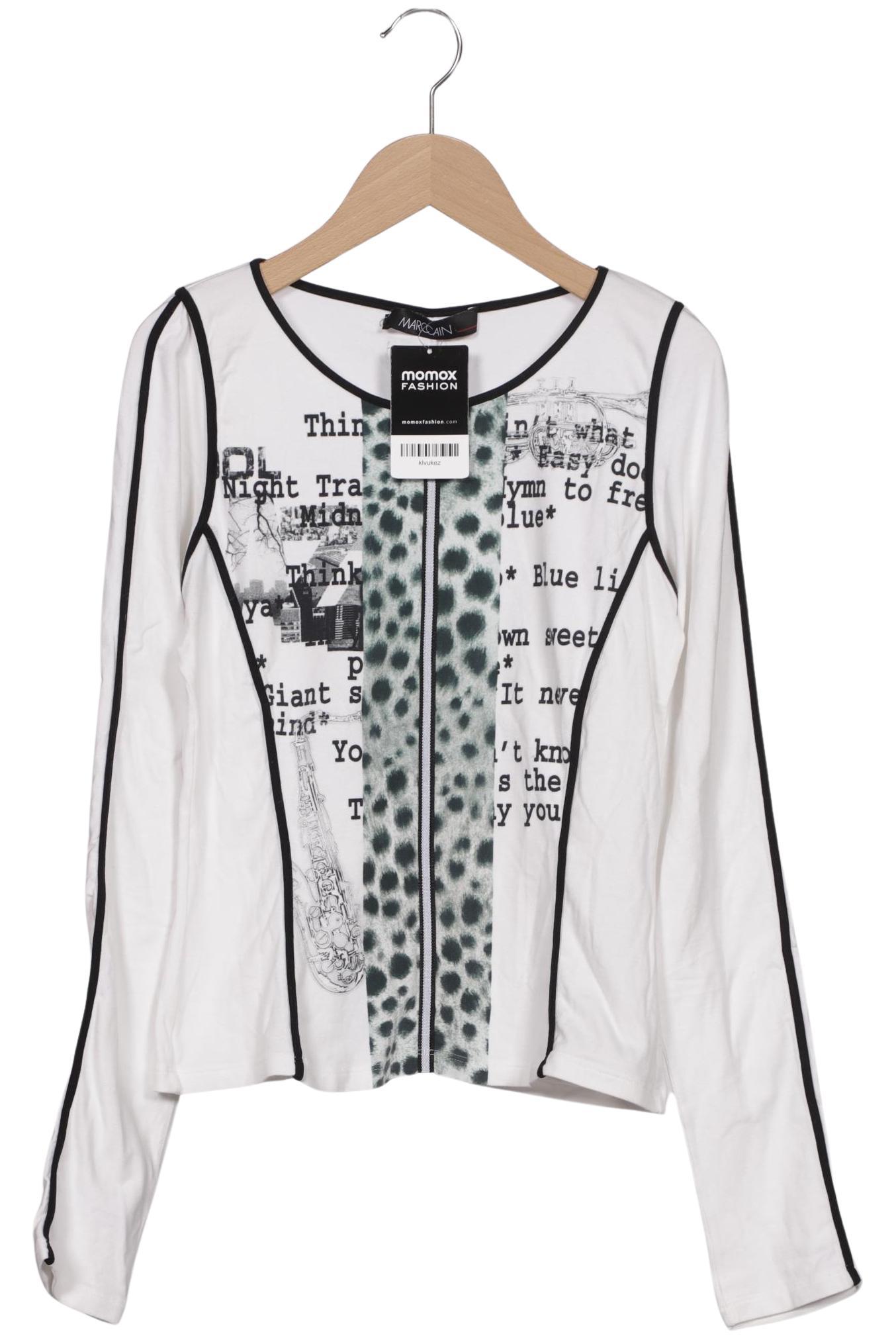 

Marc Cain Damen Langarmshirt, weiß, Gr. 38