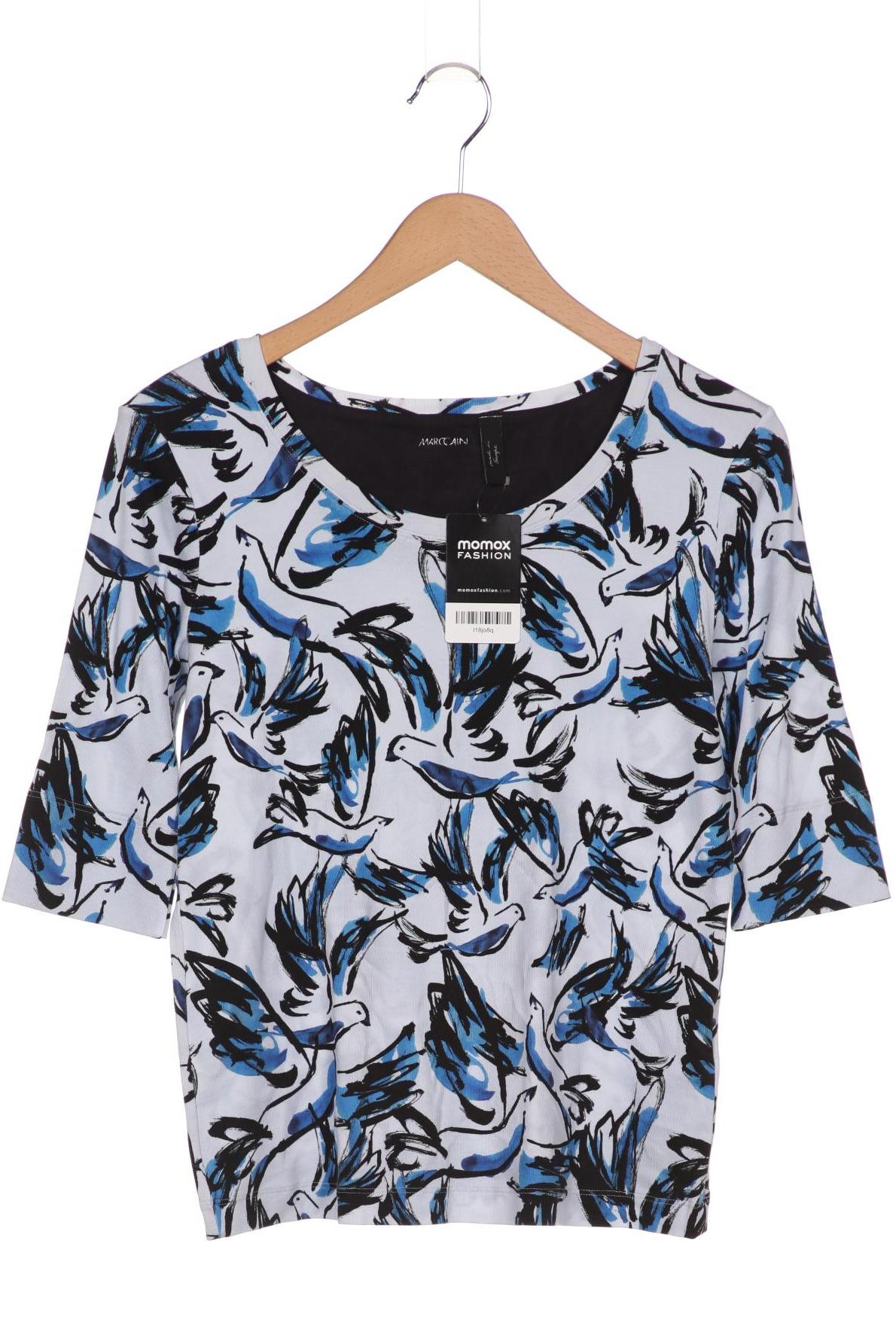 

Marc Cain Damen Langarmshirt, blau, Gr. 40