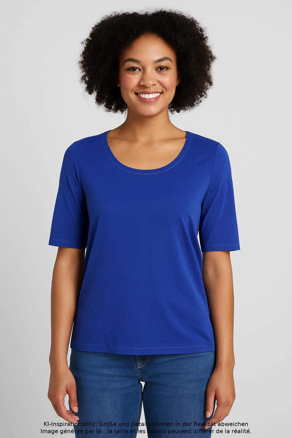 

Marc Cain Damen T-Shirt, blau, Gr. 46
