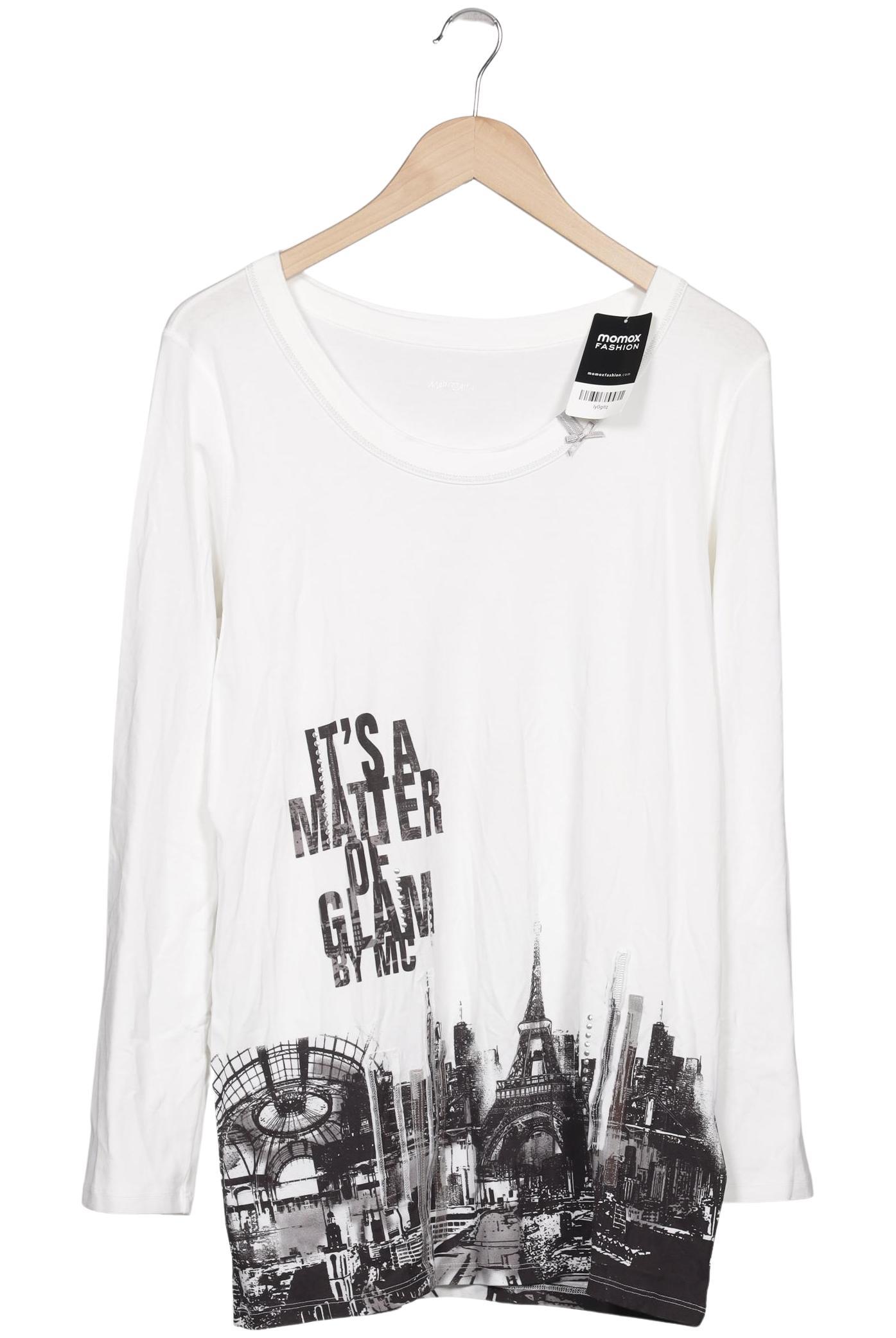 

Marc Cain Damen Langarmshirt, weiß, Gr. 44