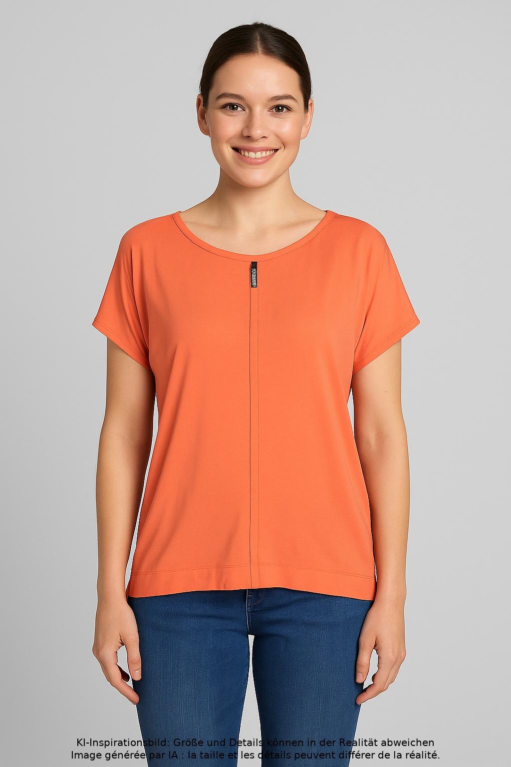 

Marc Cain Damen T-Shirt, orange, Gr. 40