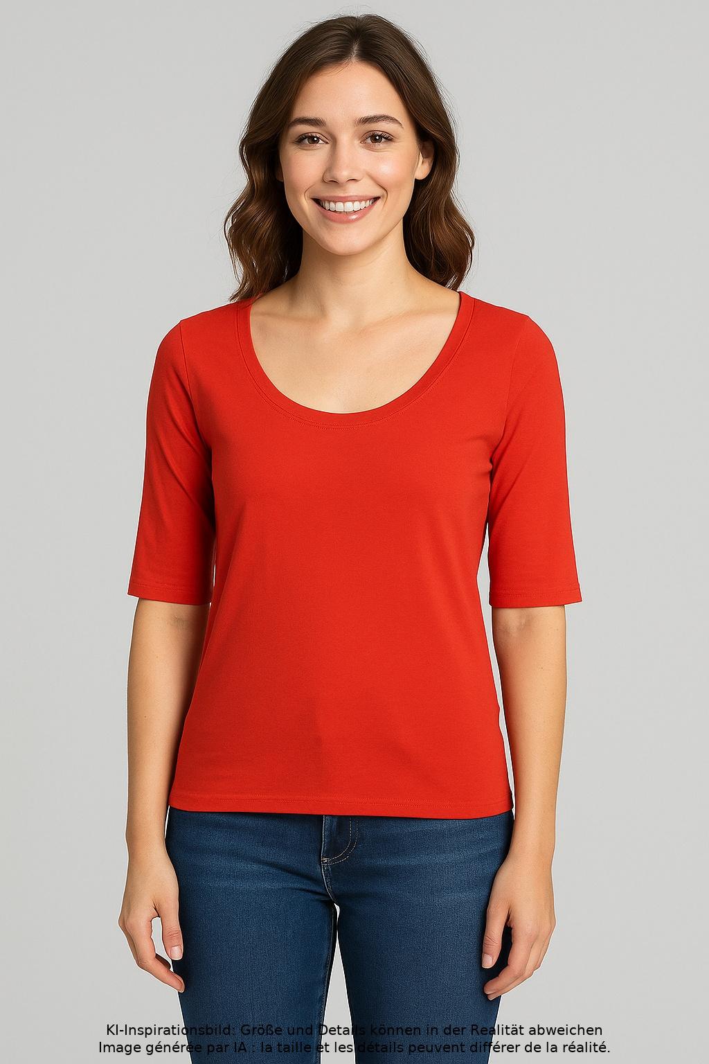 

Marc Cain Damen T-Shirt, rot, Gr. 38