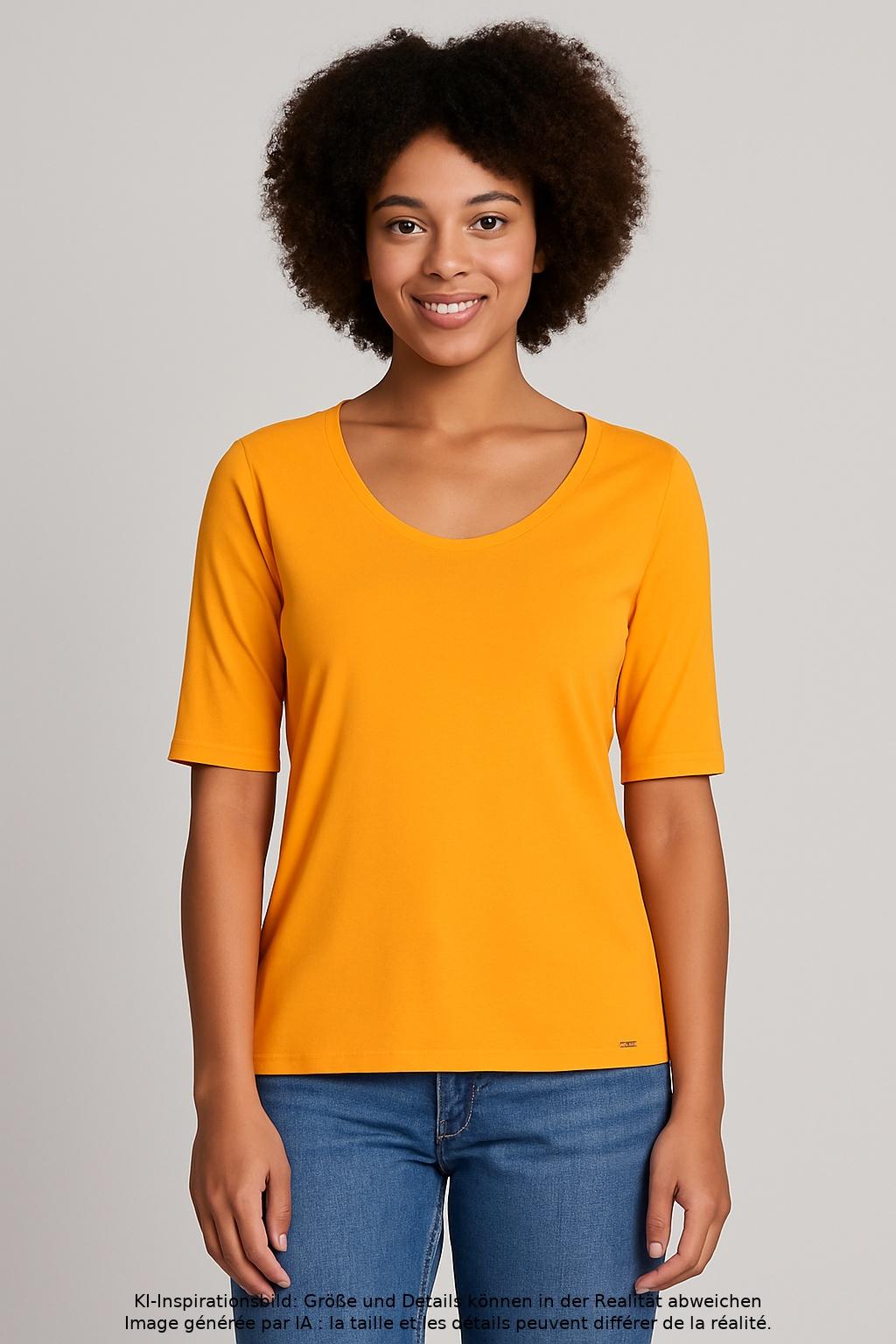 

Marc Cain Damen T-Shirt, orange, Gr. 38