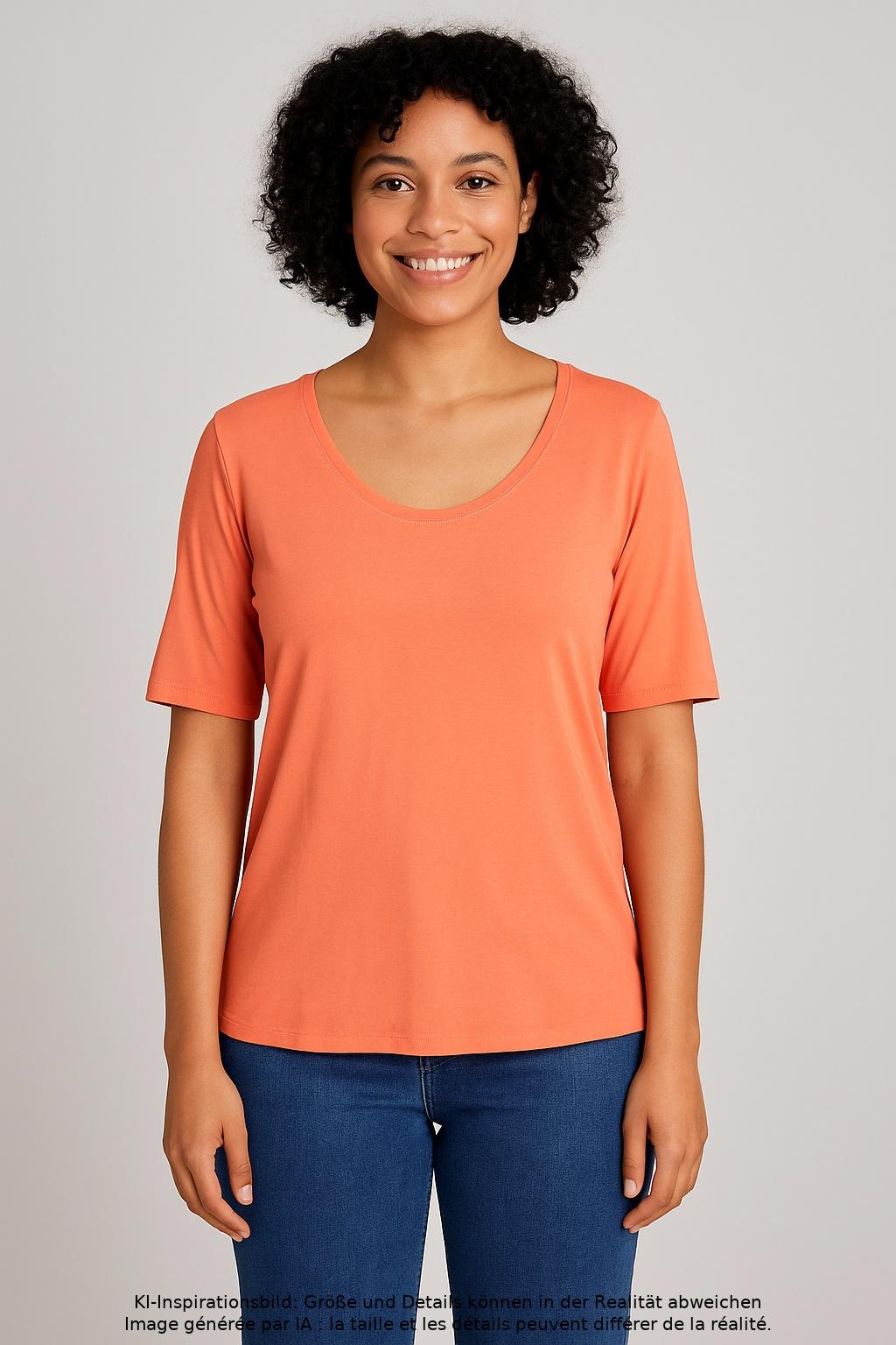

Marc Cain Damen T-Shirt, orange, Gr. 46