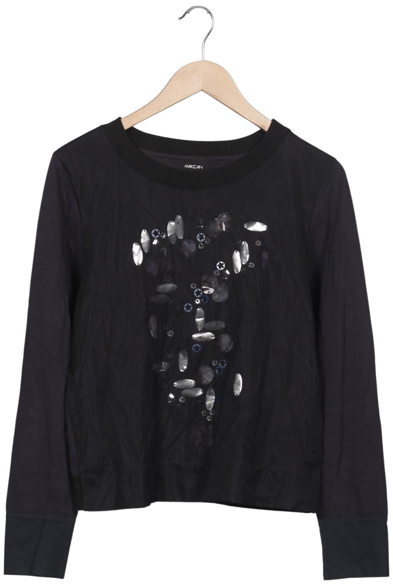 

Marc Cain Damen Sweatshirt, schwarz, Gr. 38