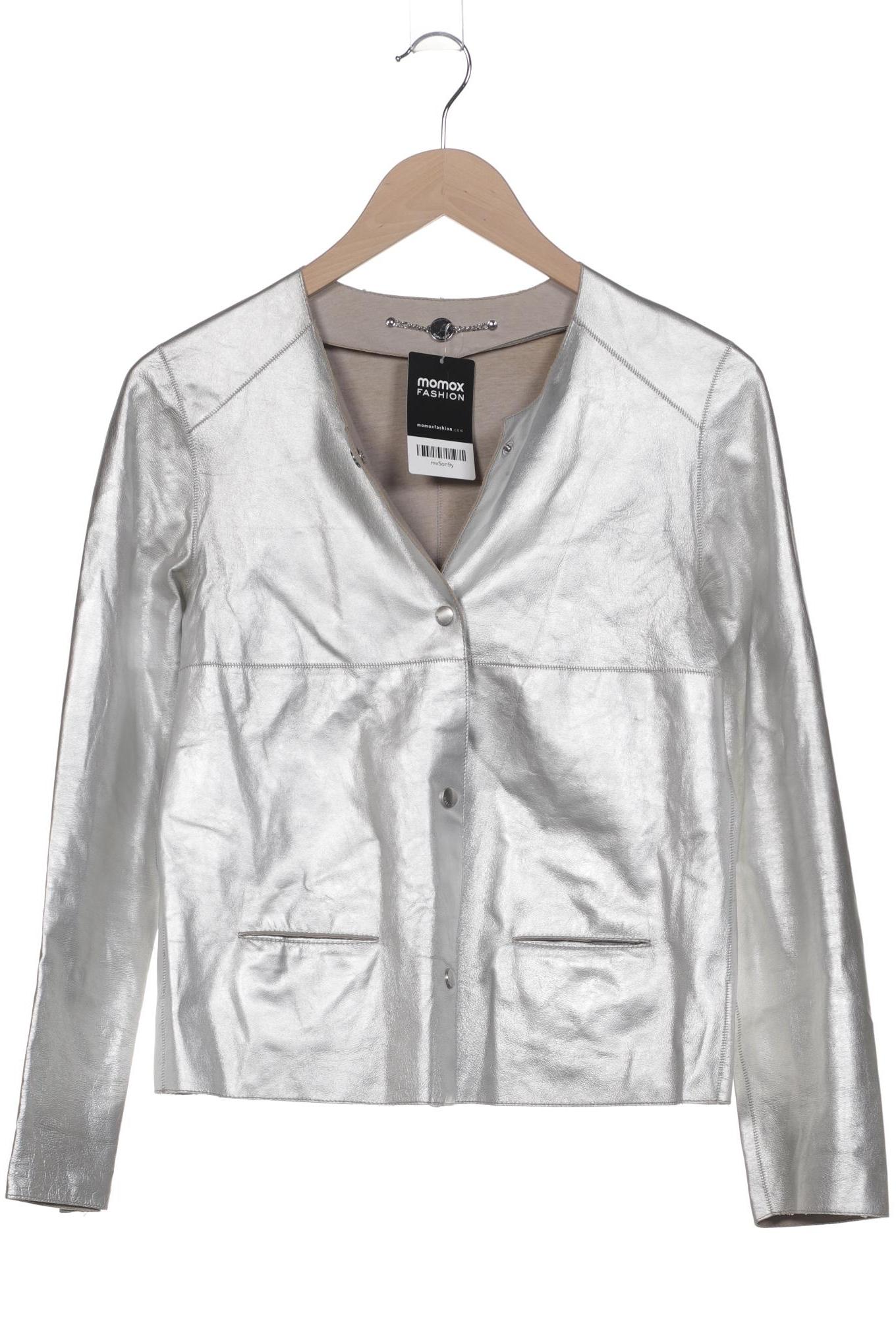 

Marc Cain Damen Jacke, silber, Gr. 34
