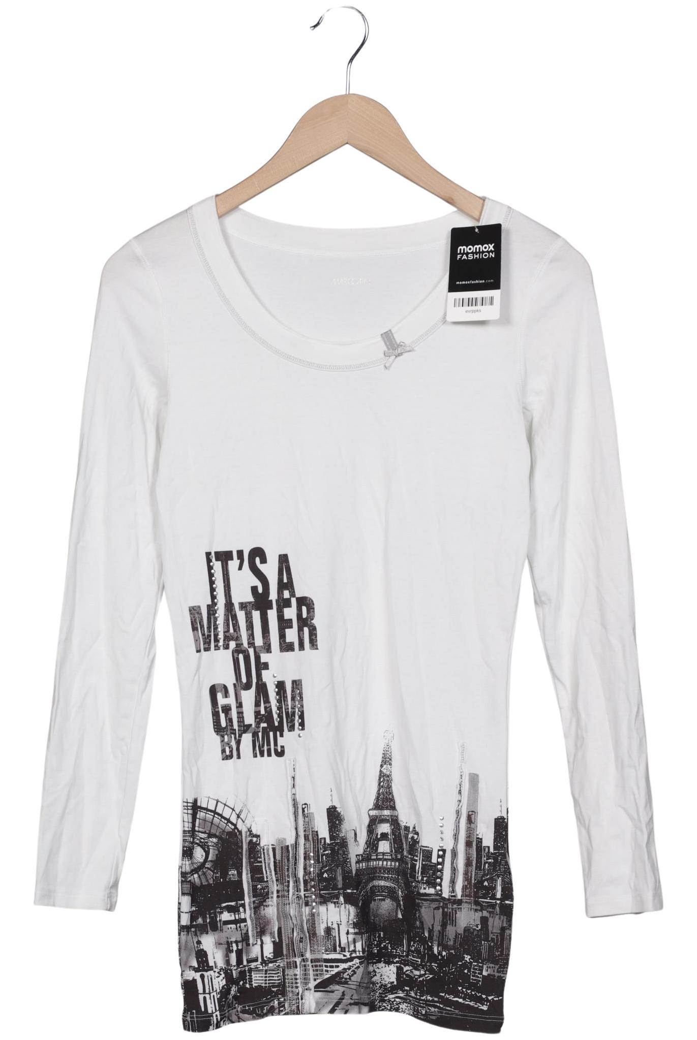 

Marc Cain Damen Langarmshirt, weiß, Gr. 36