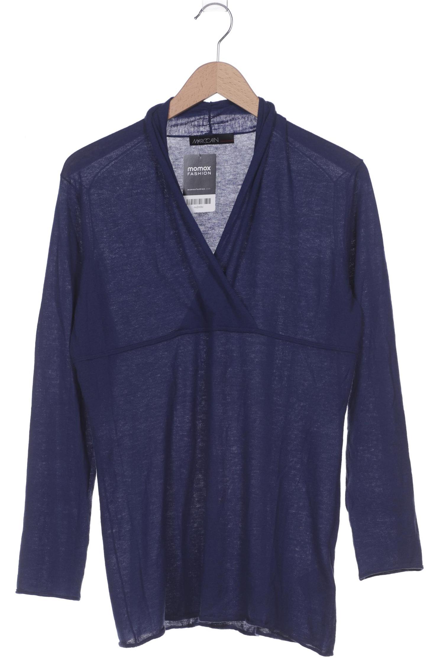 

Marc Cain Damen Langarmshirt, blau, Gr. 44