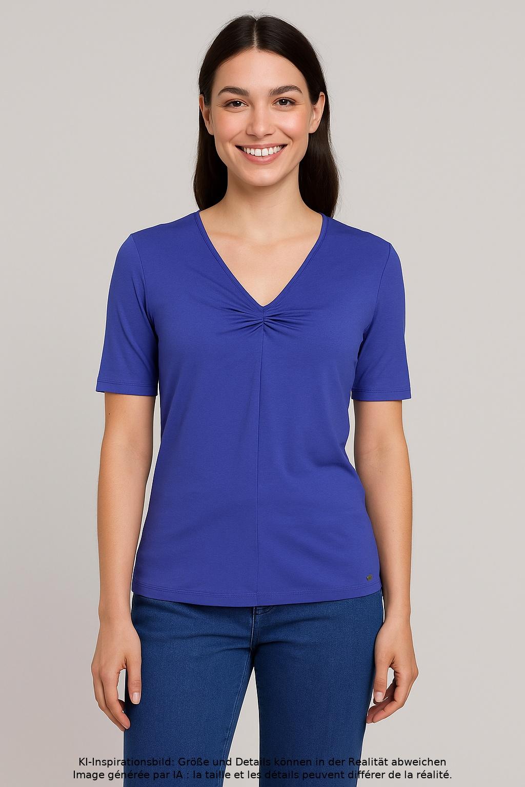 

Marc Cain Damen T-Shirt, blau, Gr. 38