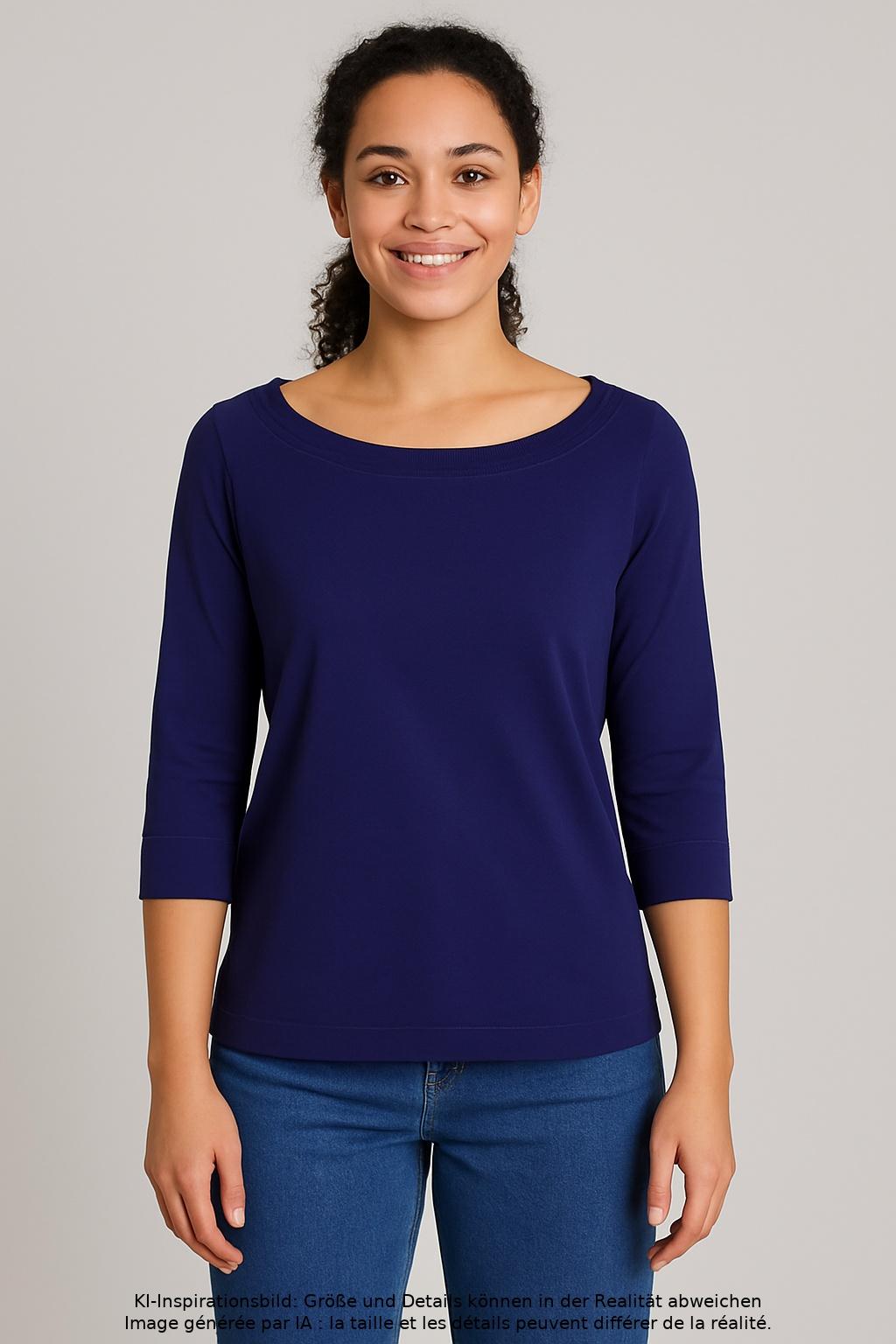 

Marc Cain Damen T-Shirt, marineblau, Gr. 44