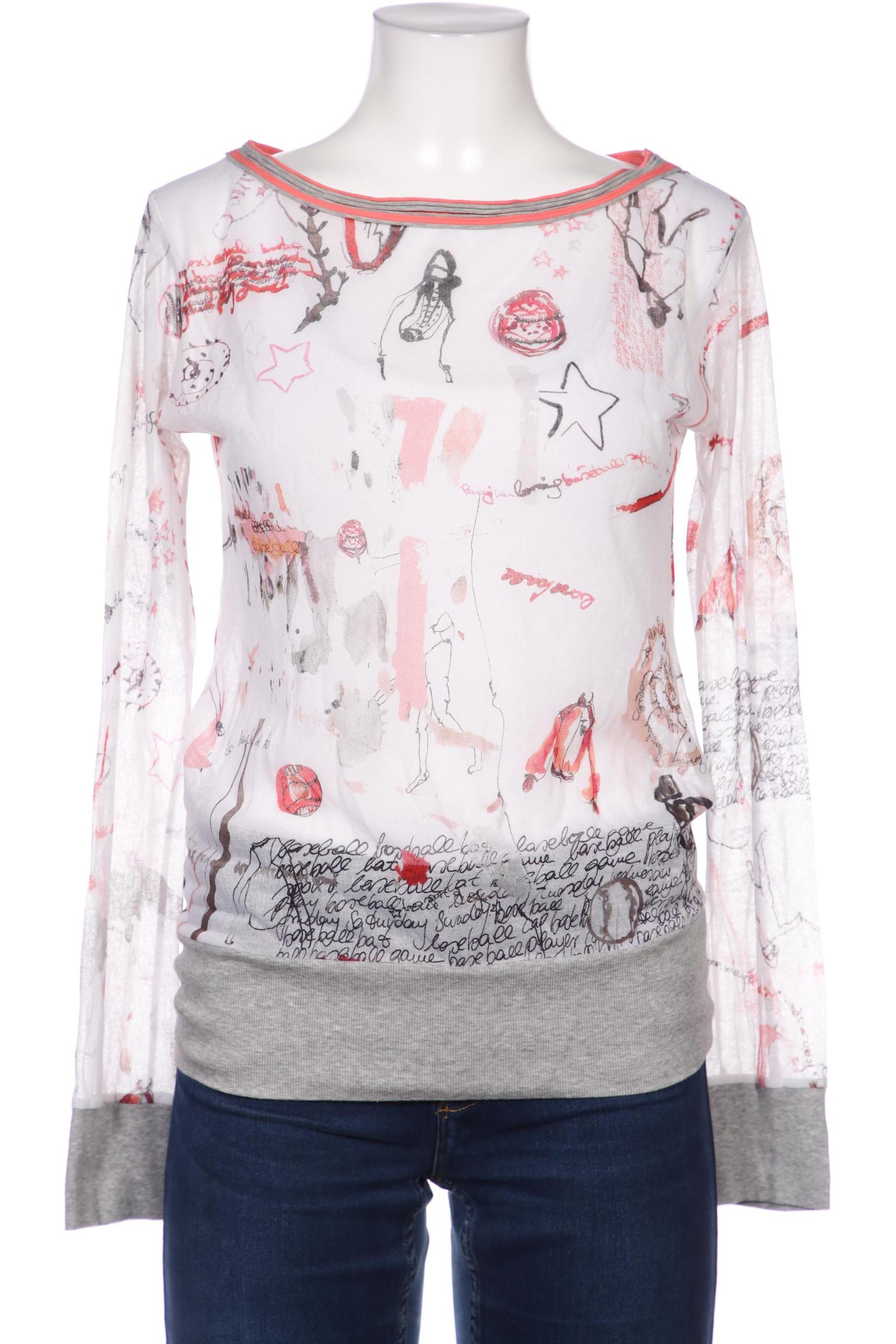 

Marc Cain Damen Langarmshirt, weiß, Gr. 38