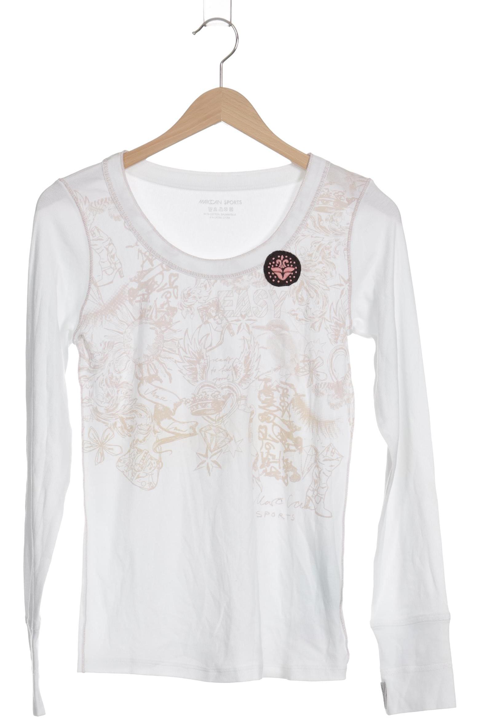 

Marc Cain Damen Langarmshirt, weiß, Gr. 36