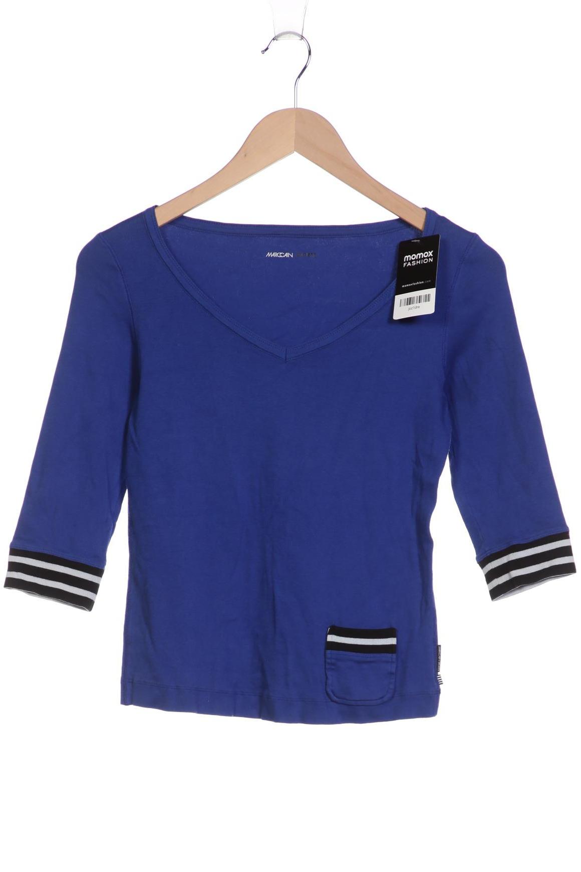 

Marc Cain Damen Langarmshirt, blau, Gr. 34