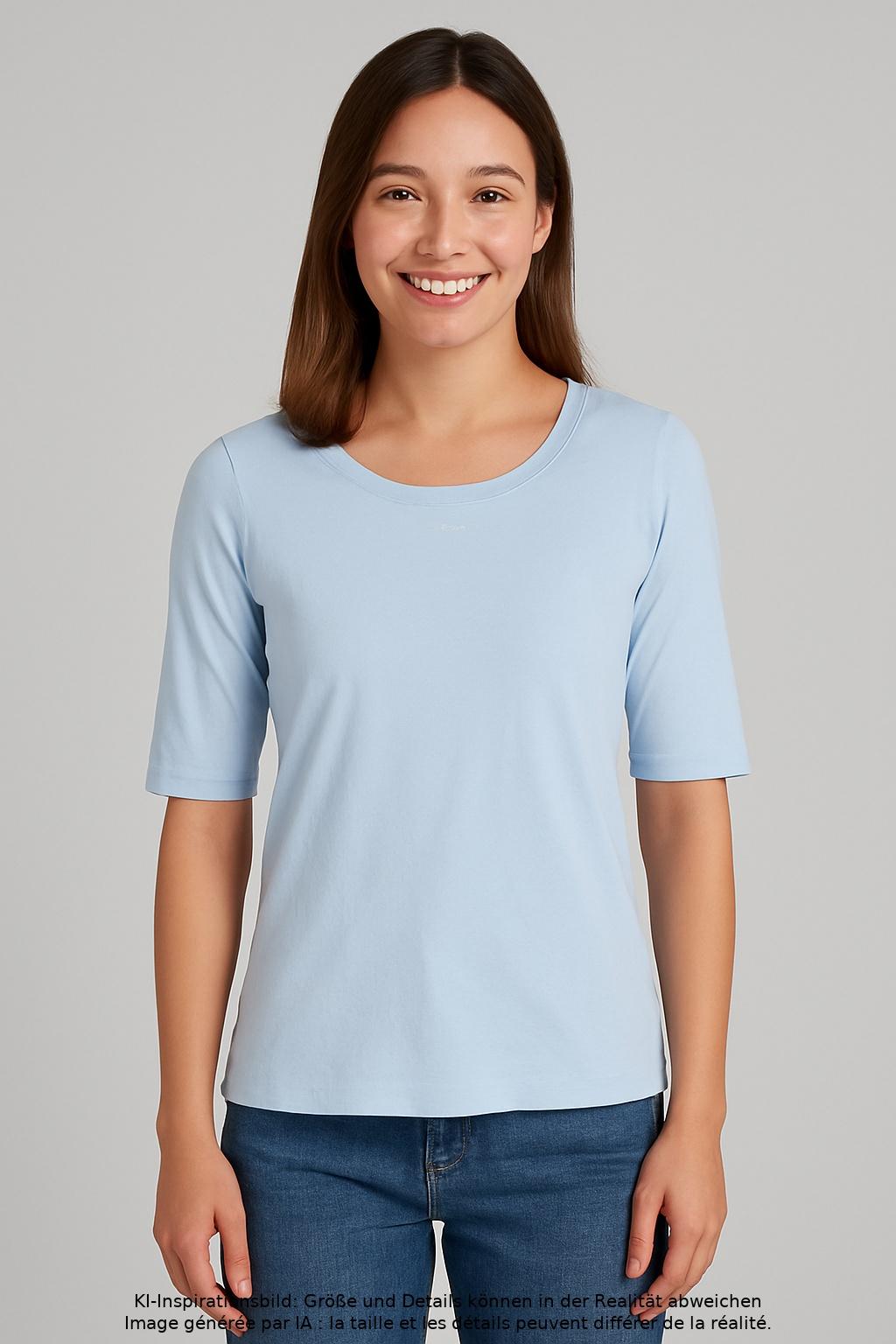 

Marc Cain Damen T-Shirt, hellblau, Gr. 40