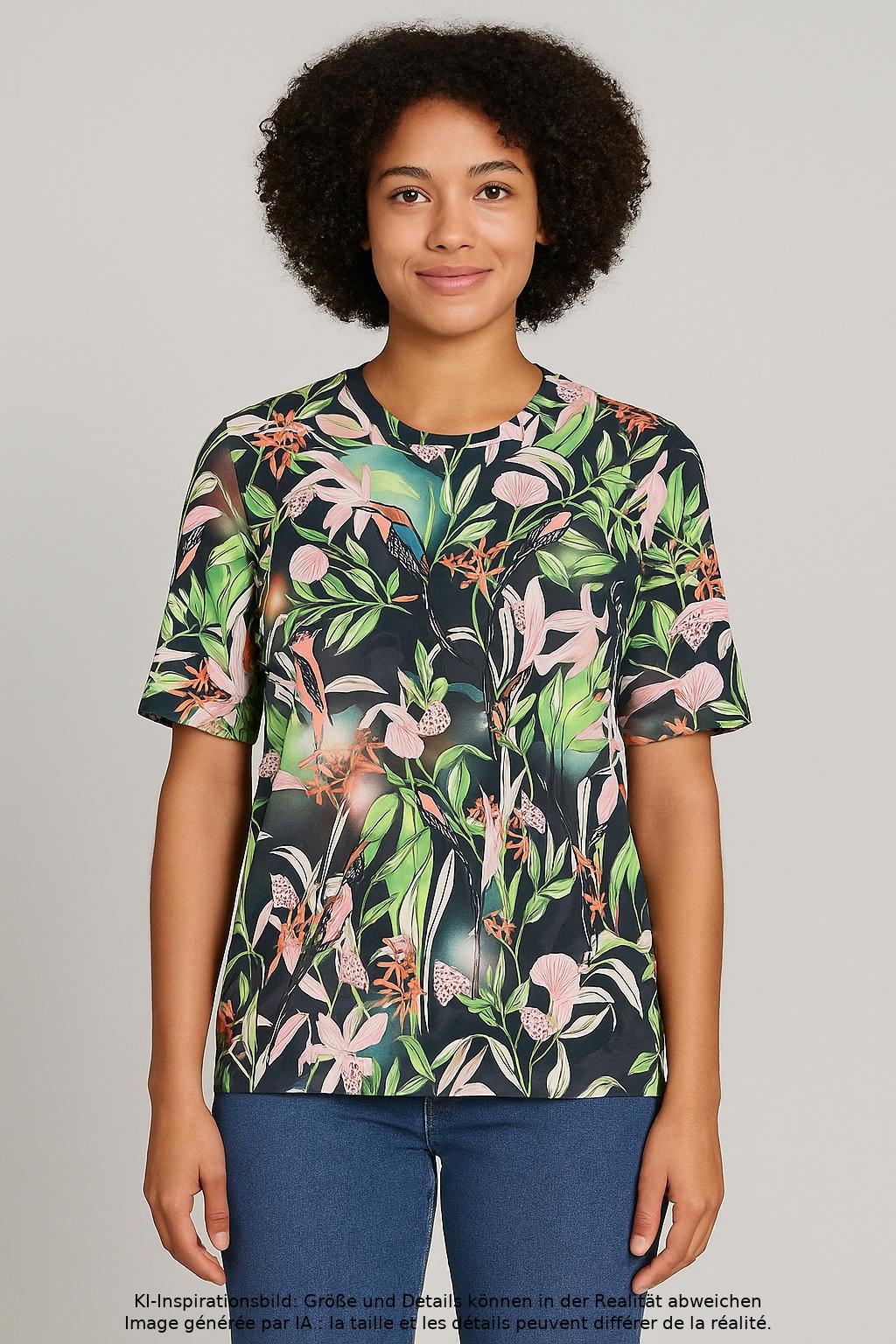 

Marc Cain Damen T-Shirt, mehrfarbig, Gr. 42