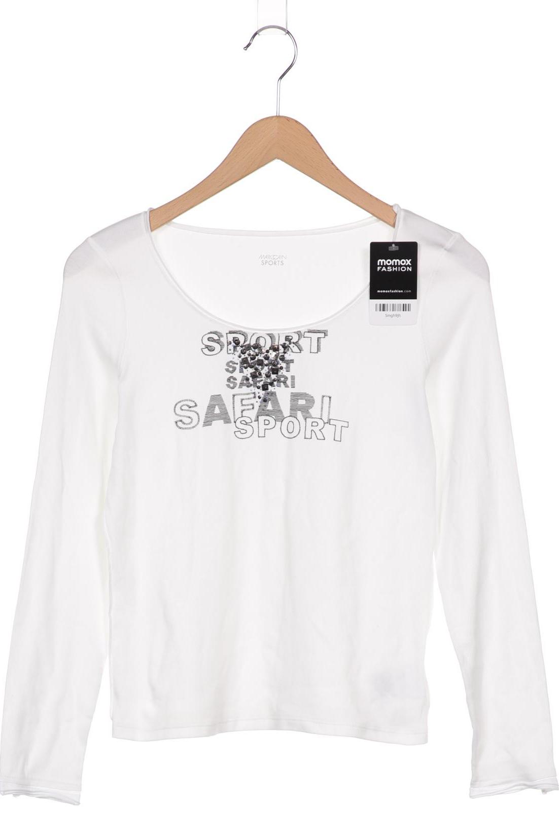 

Marc Cain Damen Langarmshirt, weiß, Gr. 40