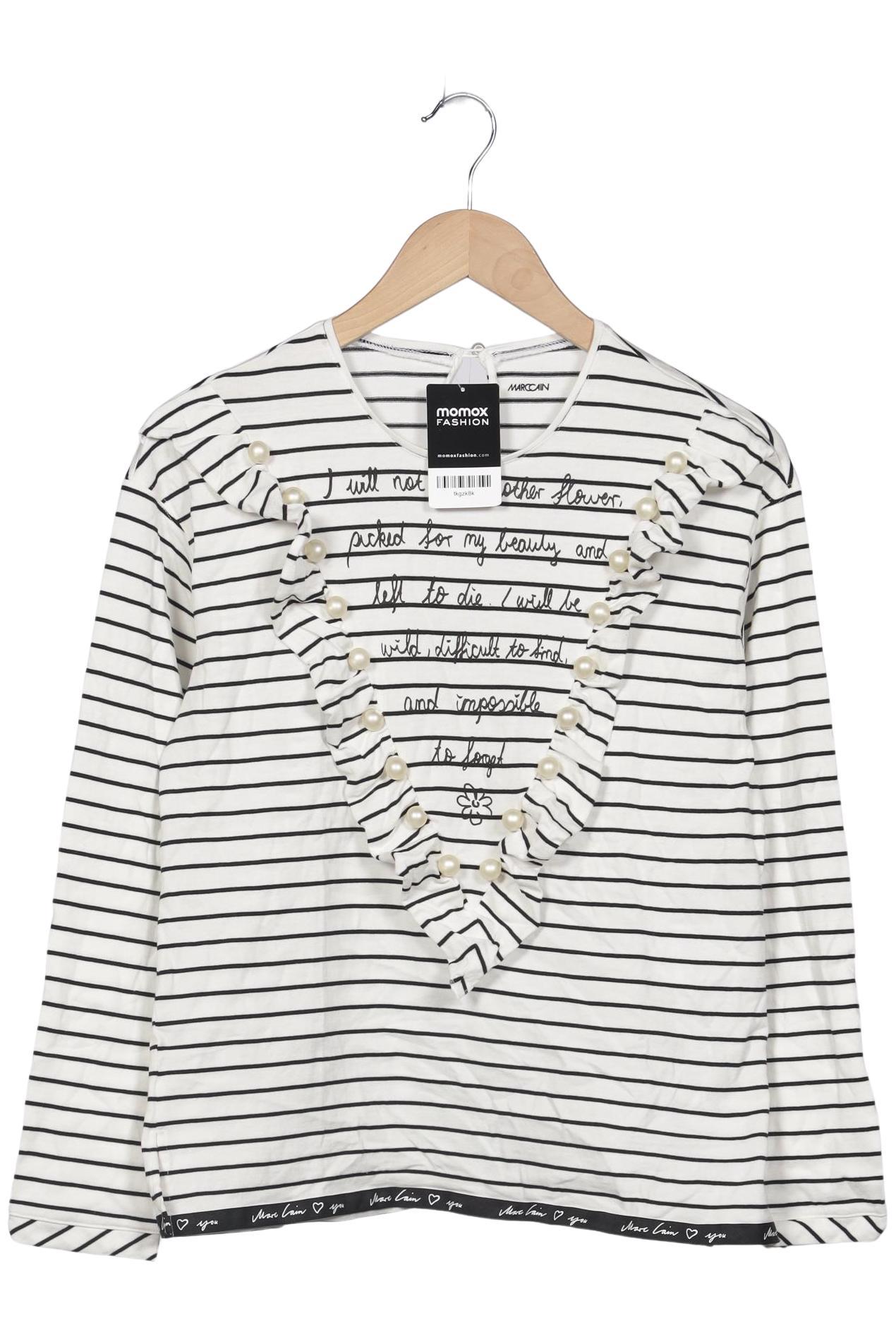 

Marc Cain Damen Langarmshirt, weiß, Gr. 38
