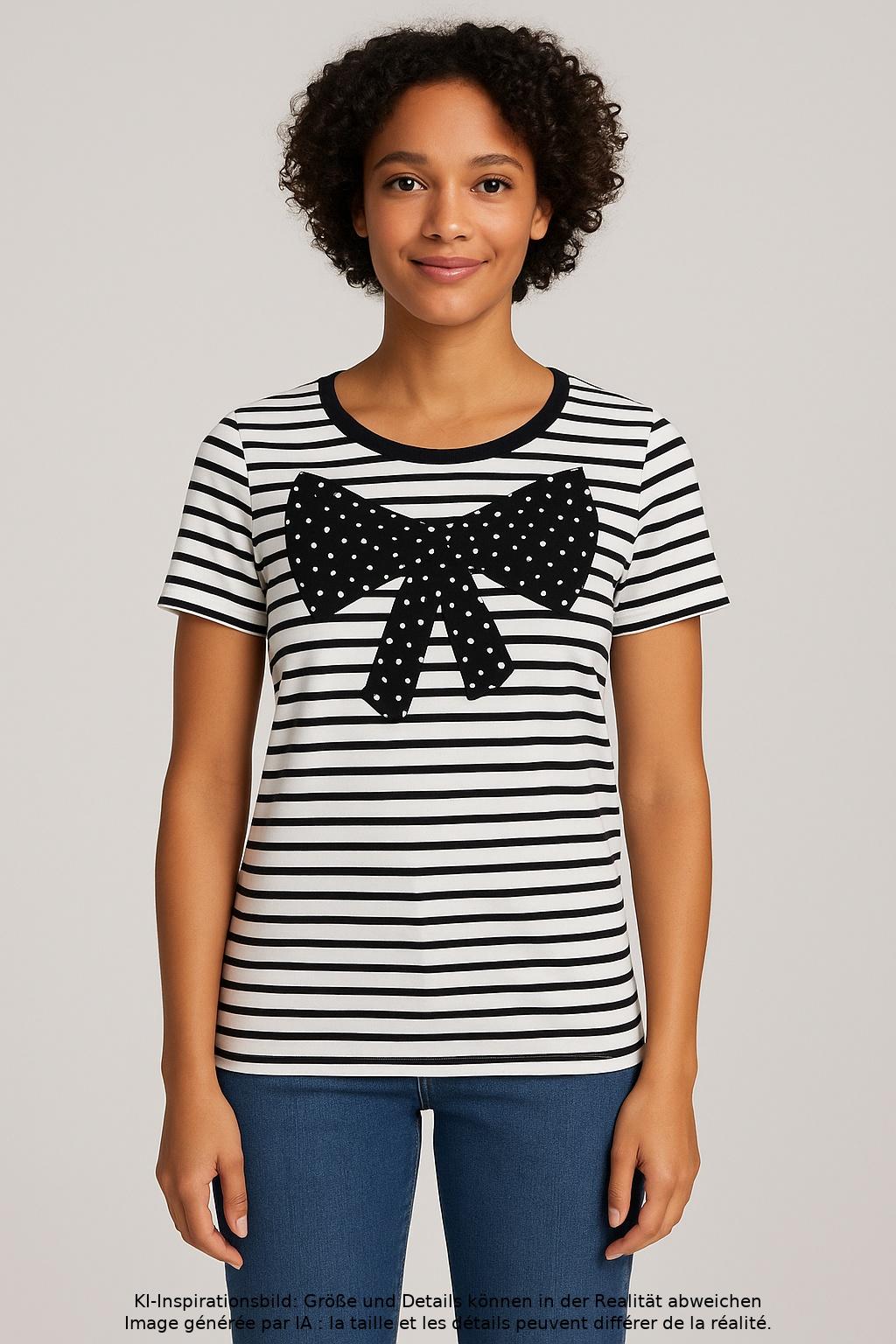 

Marc Cain Damen T-Shirt, mehrfarbig, Gr. 40