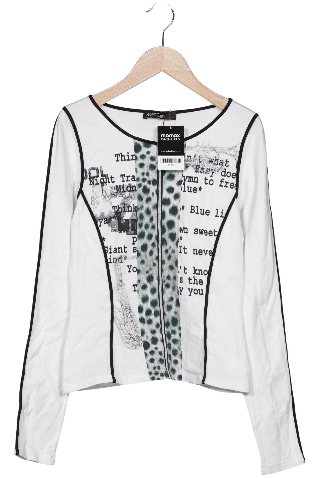 

Marc Cain Damen Langarmshirt, weiß, Gr. 38