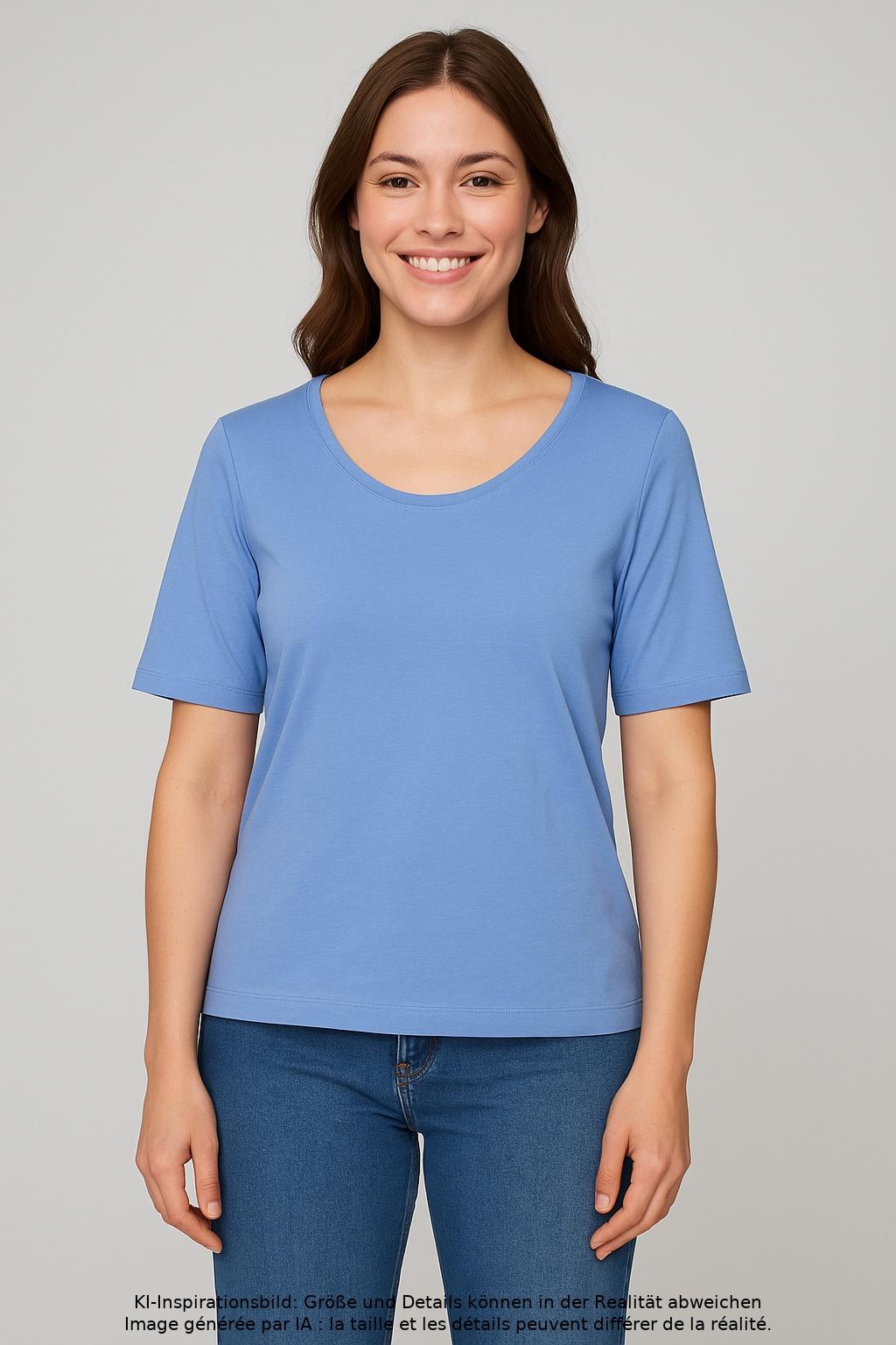 

Marc Cain Damen T-Shirt, hellblau, Gr. 42