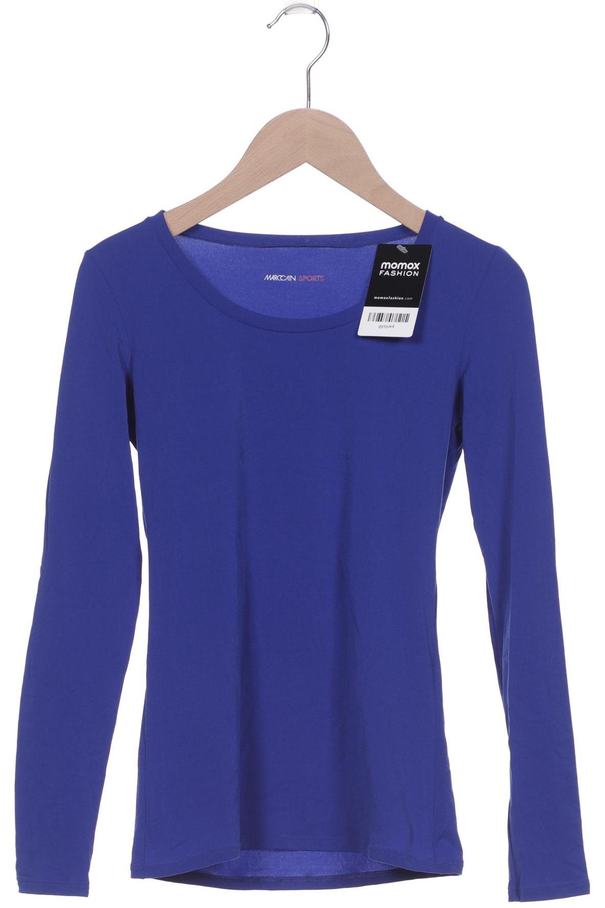 

Marc Cain Damen Langarmshirt, blau, Gr. 30
