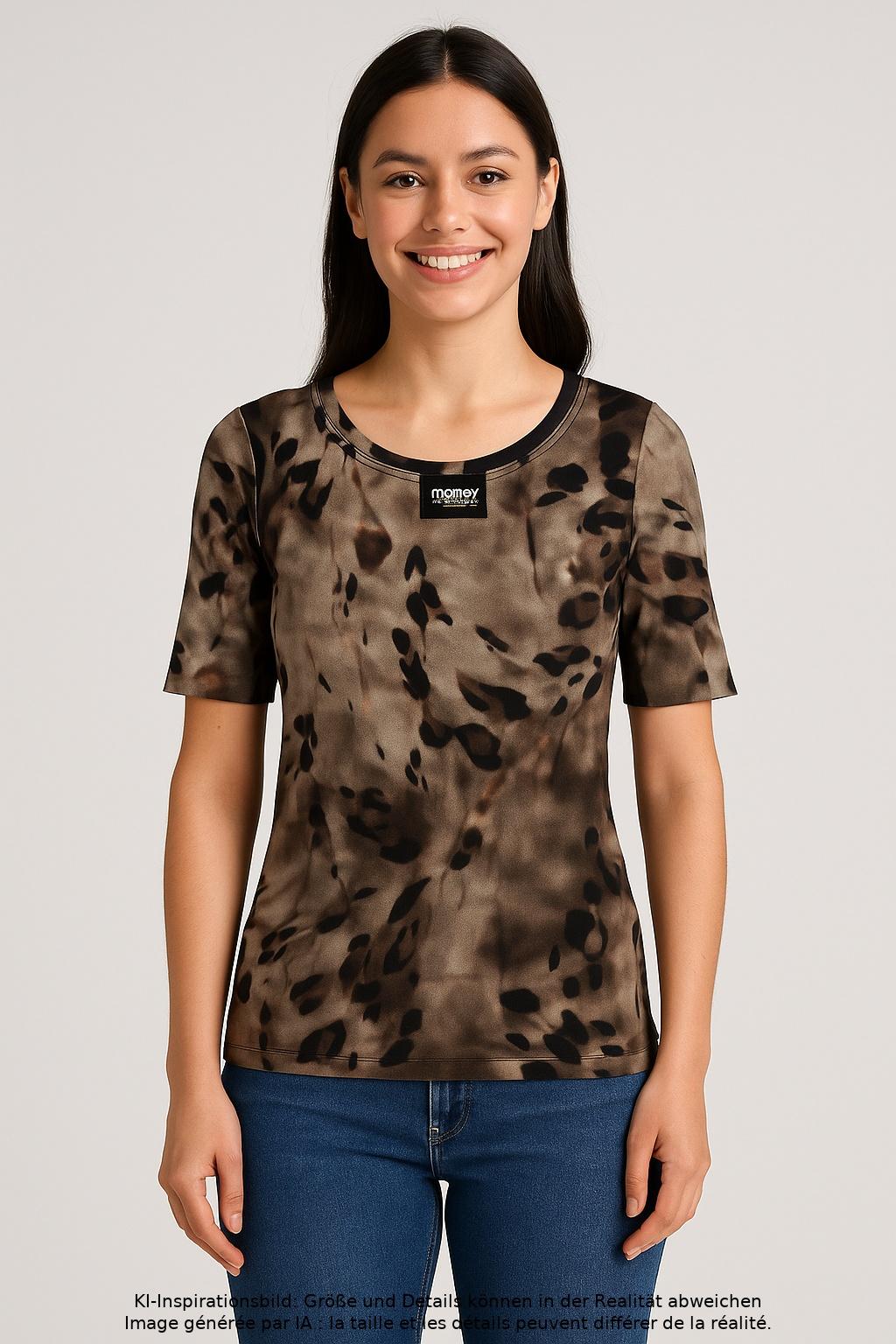 

Marc Cain Damen T-Shirt, mehrfarbig, Gr. 34