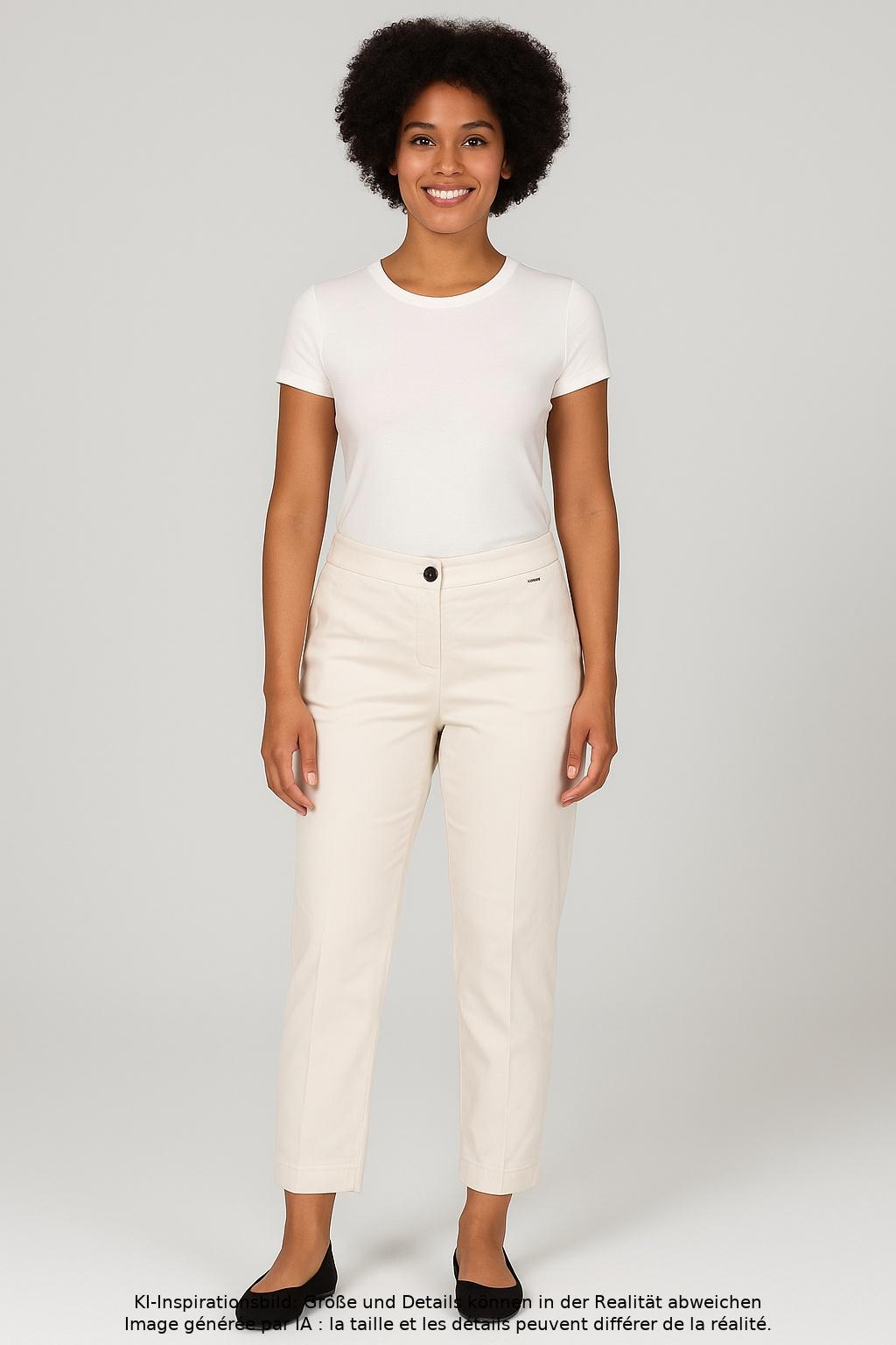 

Marc Cain Damen Stoffhose, cremeweiß, Gr. 42