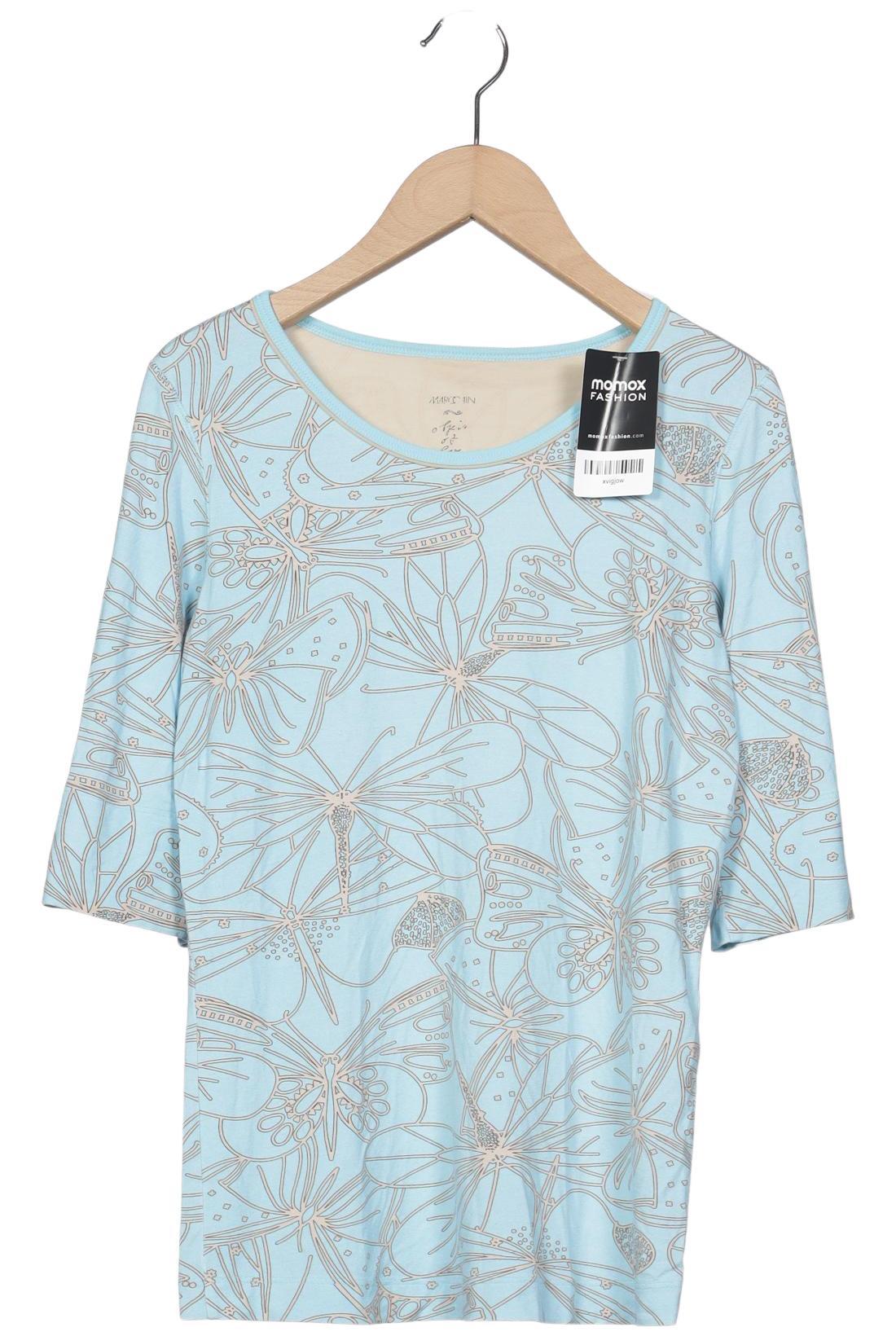 

Marc Cain Damen Langarmshirt, hellblau, Gr. 38