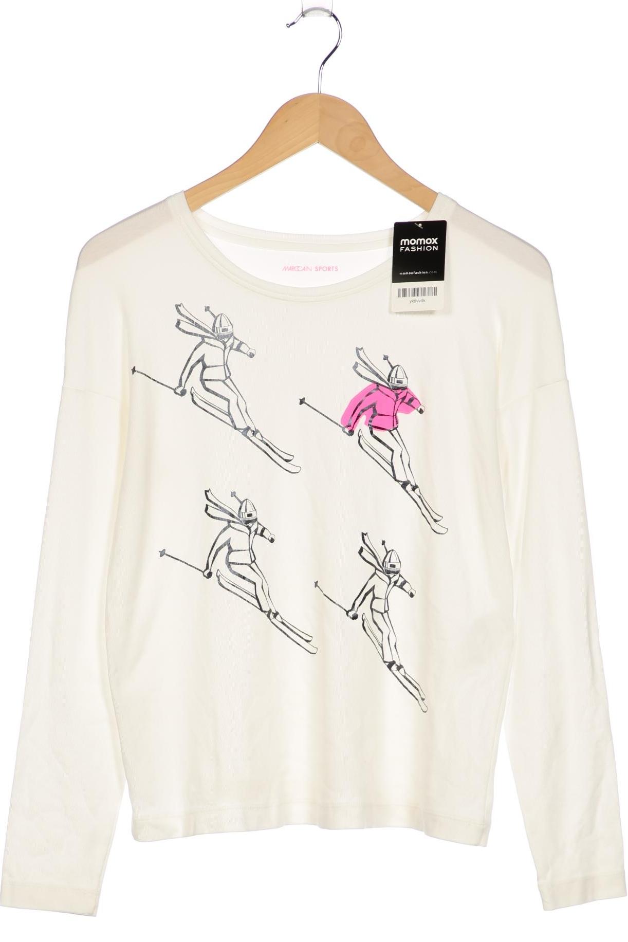 

Marc Cain Damen Langarmshirt, weiß, Gr. 40