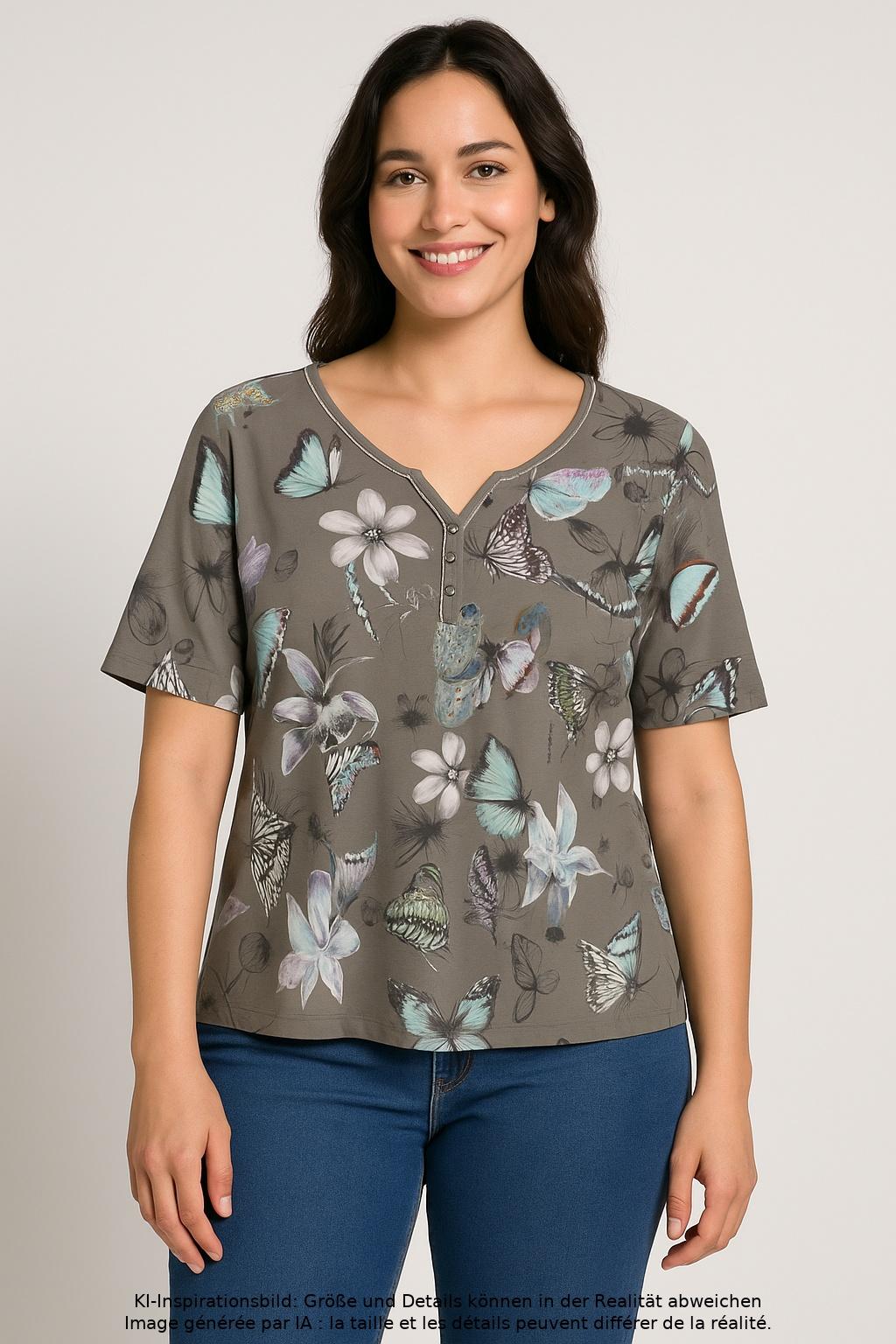 

Marc Cain Damen T-Shirt, grün, Gr. 42