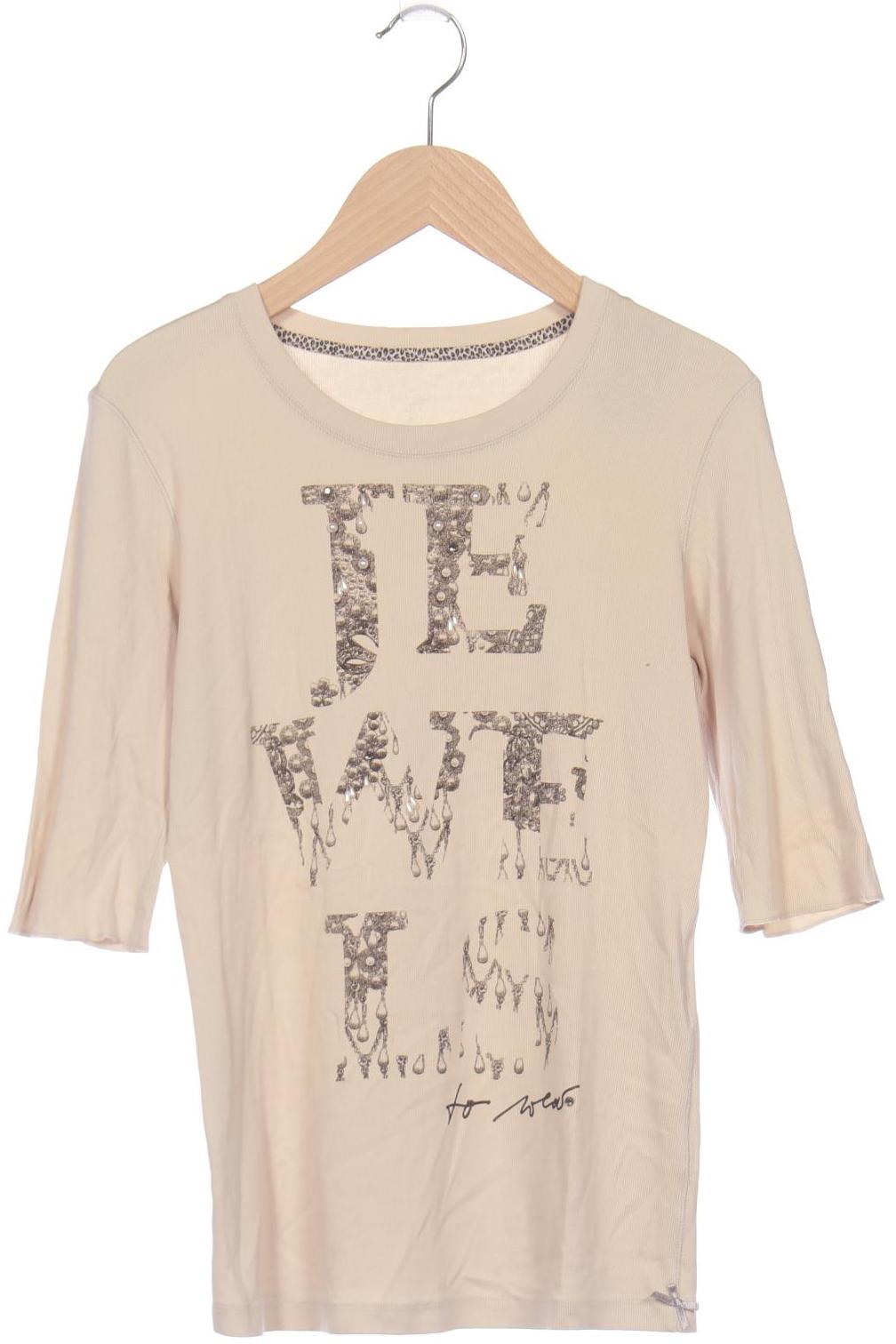 

Marc Cain Damen Langarmshirt, cremeweiß, Gr. 38