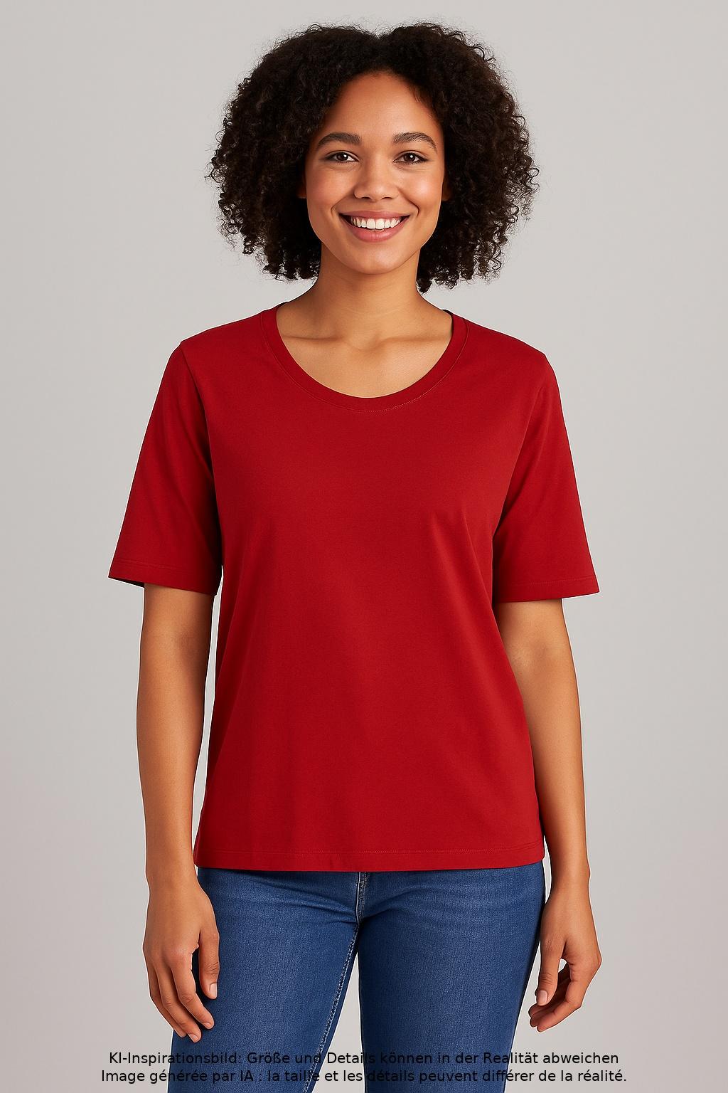 

Marc Cain Damen T-Shirt, rot, Gr. 44