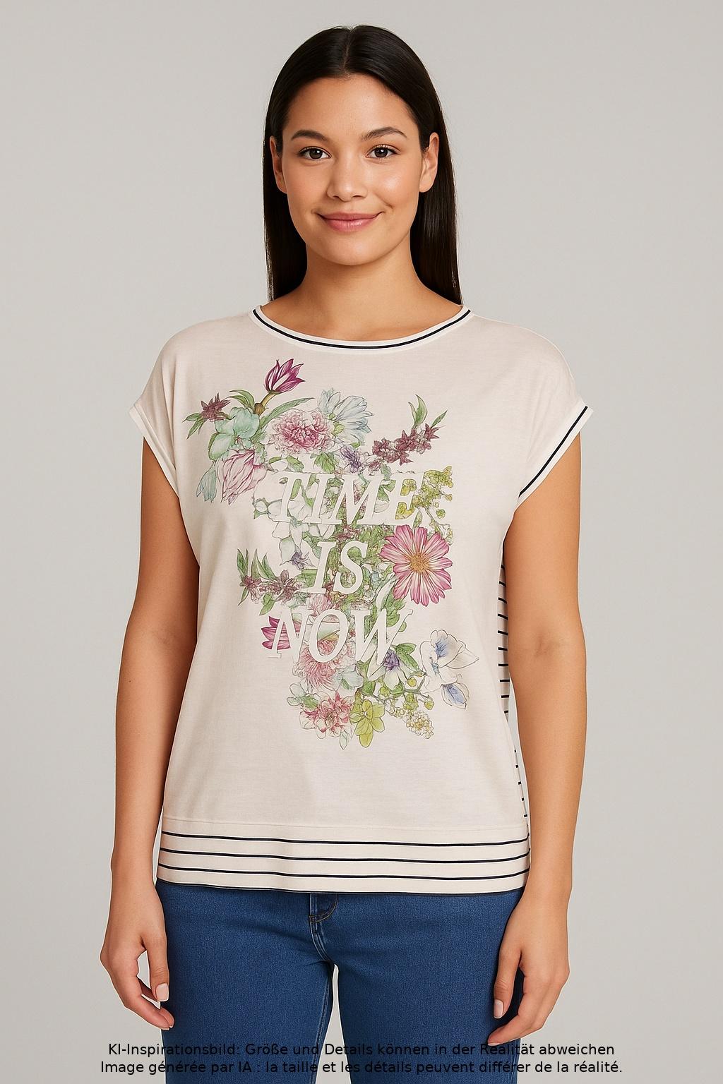 

Marc Cain Damen T-Shirt, mehrfarbig, Gr. 42