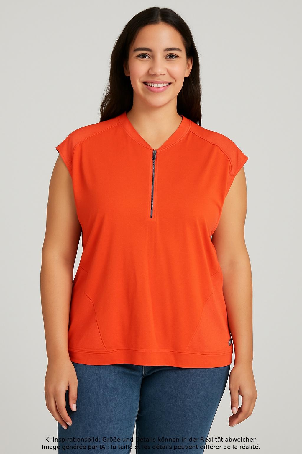

Marc Cain Sports Damen T-Shirt, orange, Gr. 44