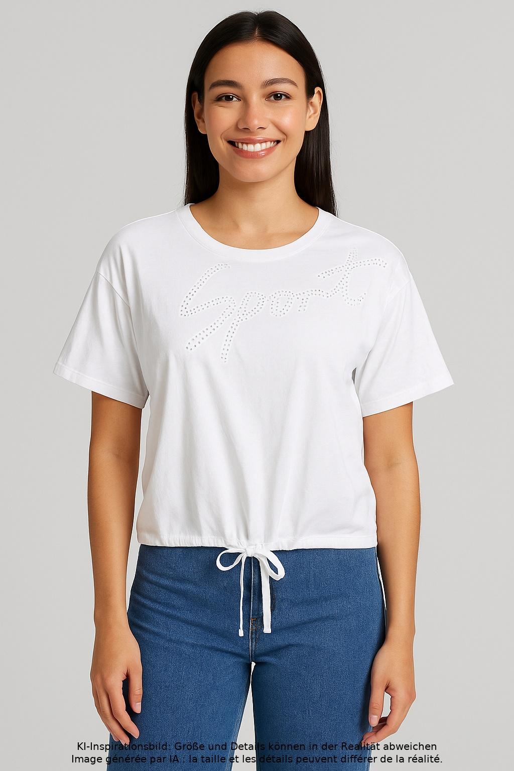 

Marc Cain Sports Damen T-Shirt, weiß, Gr. 38