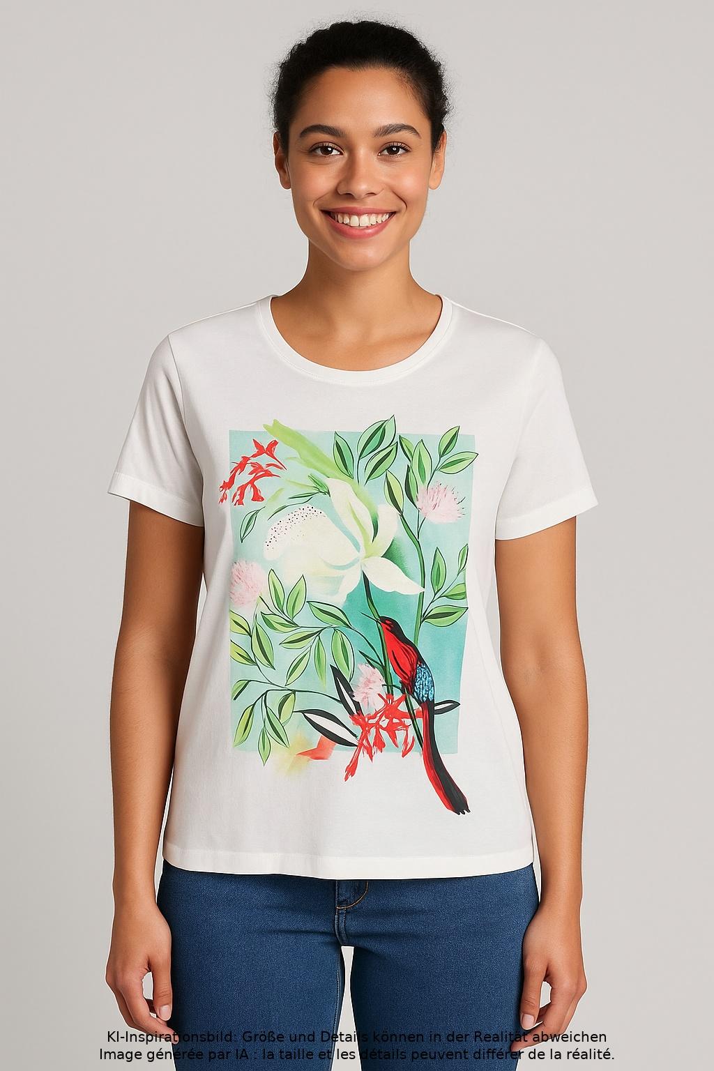 

Marc Cain Sports Damen T-Shirt, weiß, Gr. 42