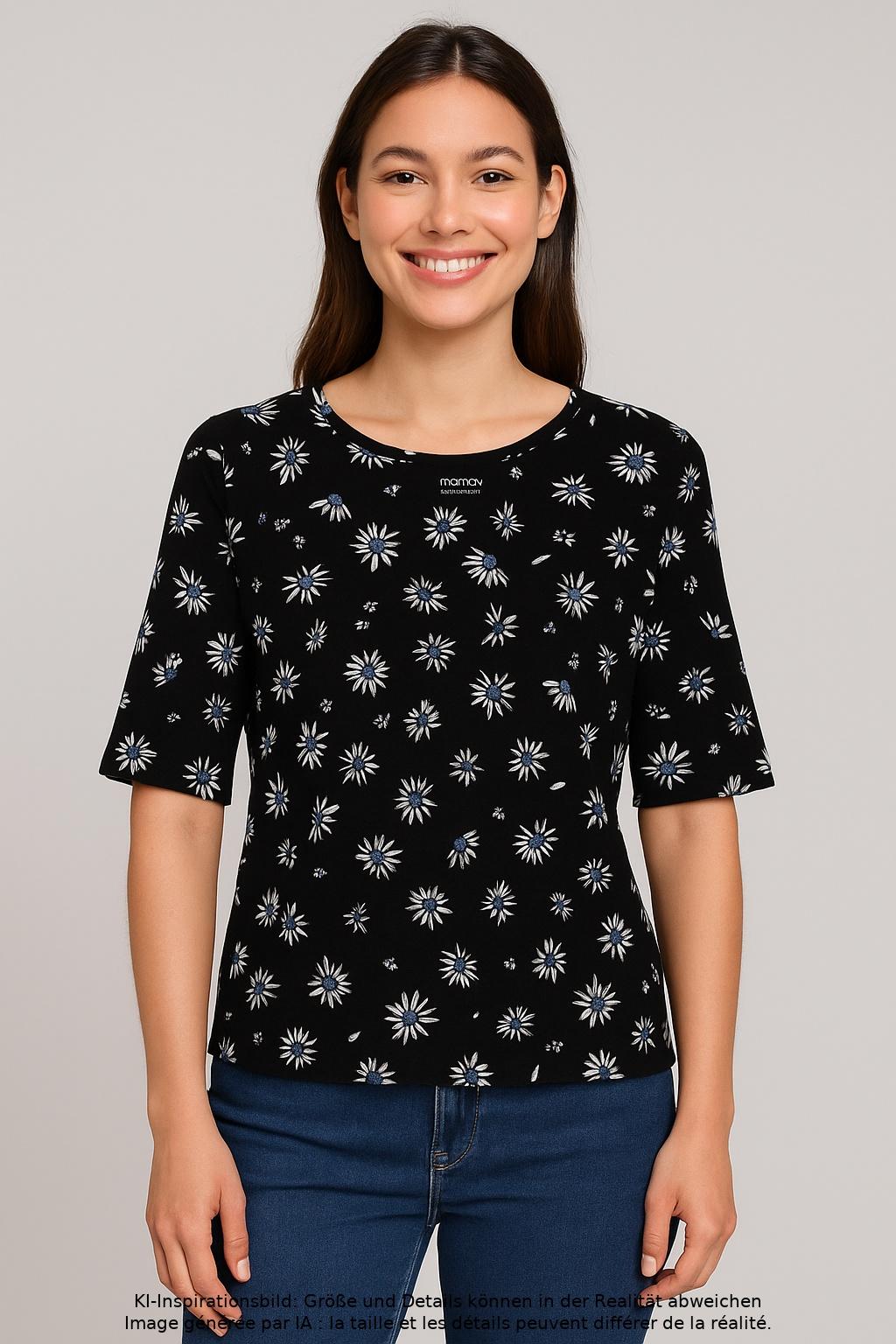 

Marc Cain Sports Damen T-Shirt, schwarz, Gr. 42