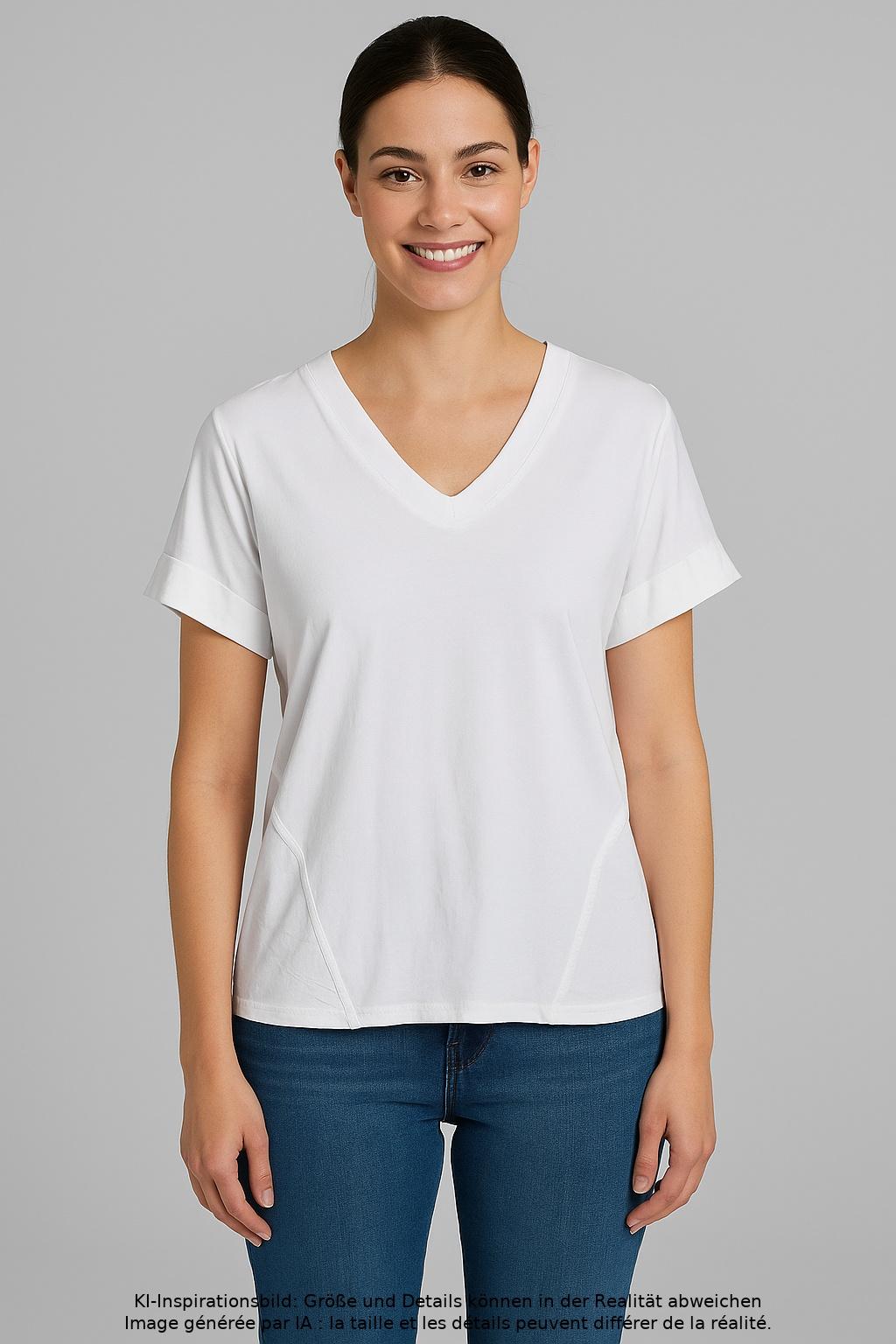 

Marc Cain Sports Damen T-Shirt, weiß, Gr. 44
