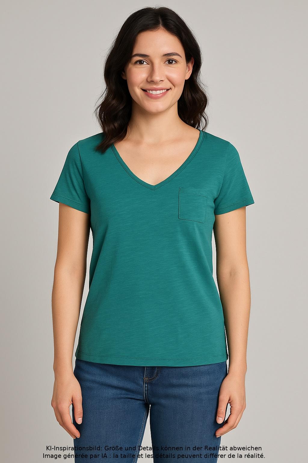 

Marc O Polo Damen T-Shirt, türkis, Gr. 36