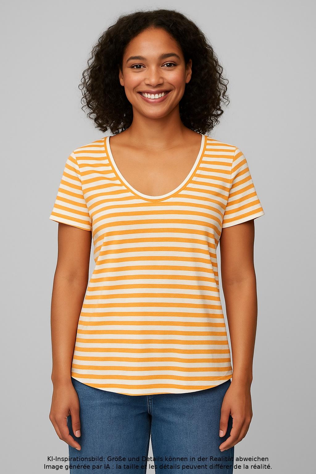 

Marc O Polo Damen T-Shirt, mehrfarbig, Gr. 42