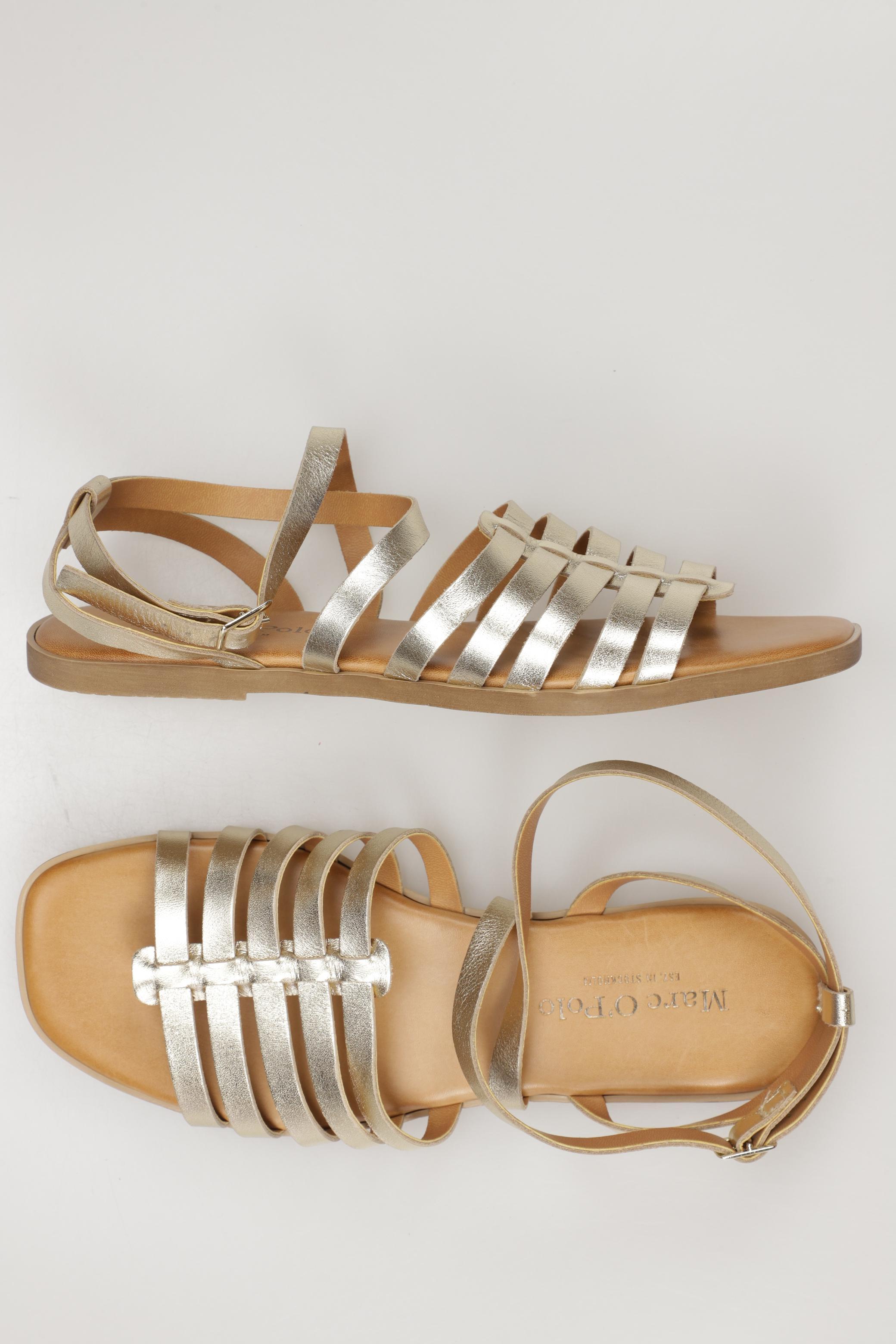 

Marc O Polo Damen Sandale, gold, Gr. 39