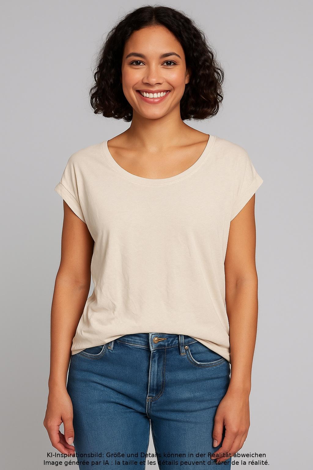 

Marc O Polo Damen T-Shirt, beige, Gr. 38