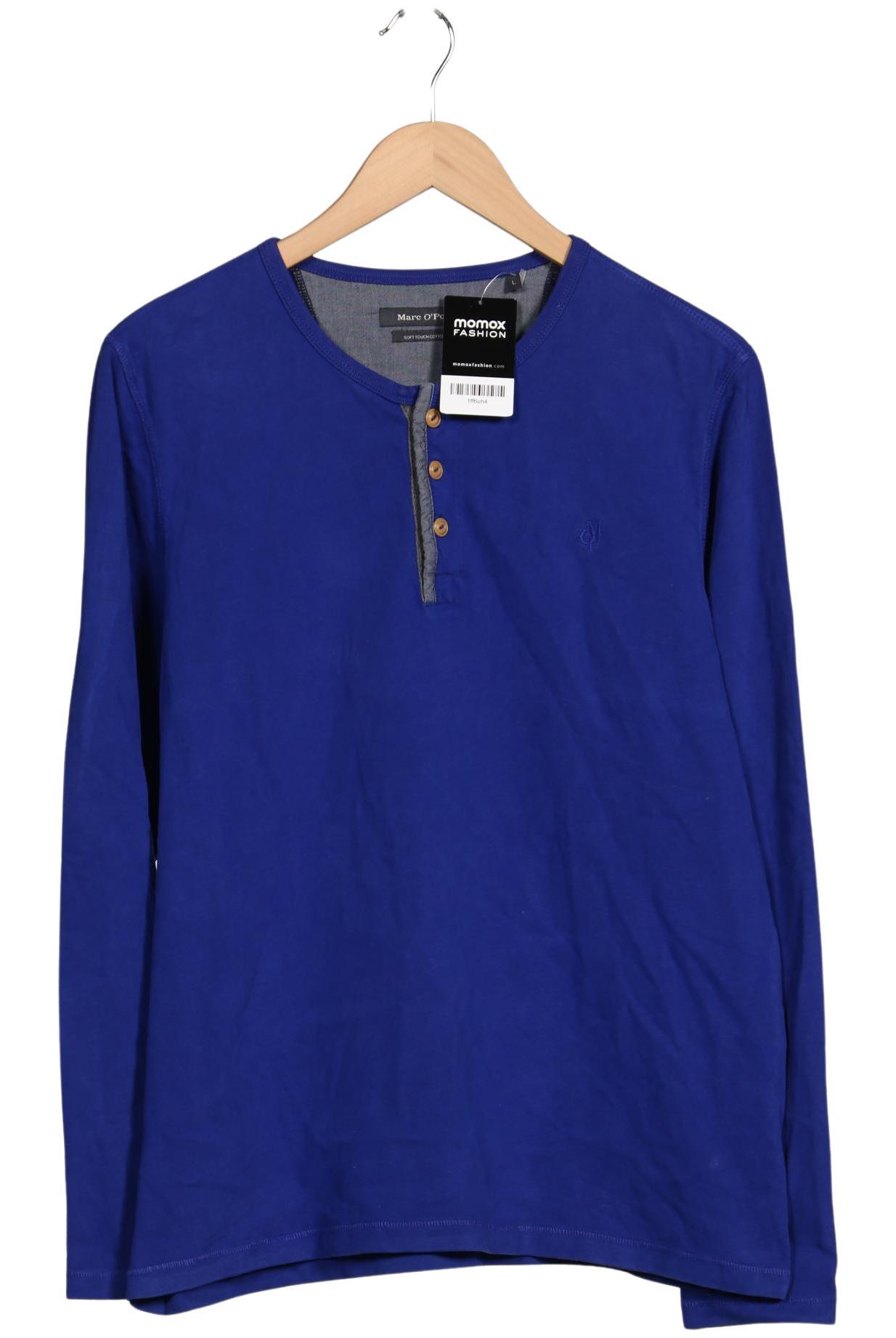 

Marc O Polo Herren Langarmshirt, blau, Gr. 52